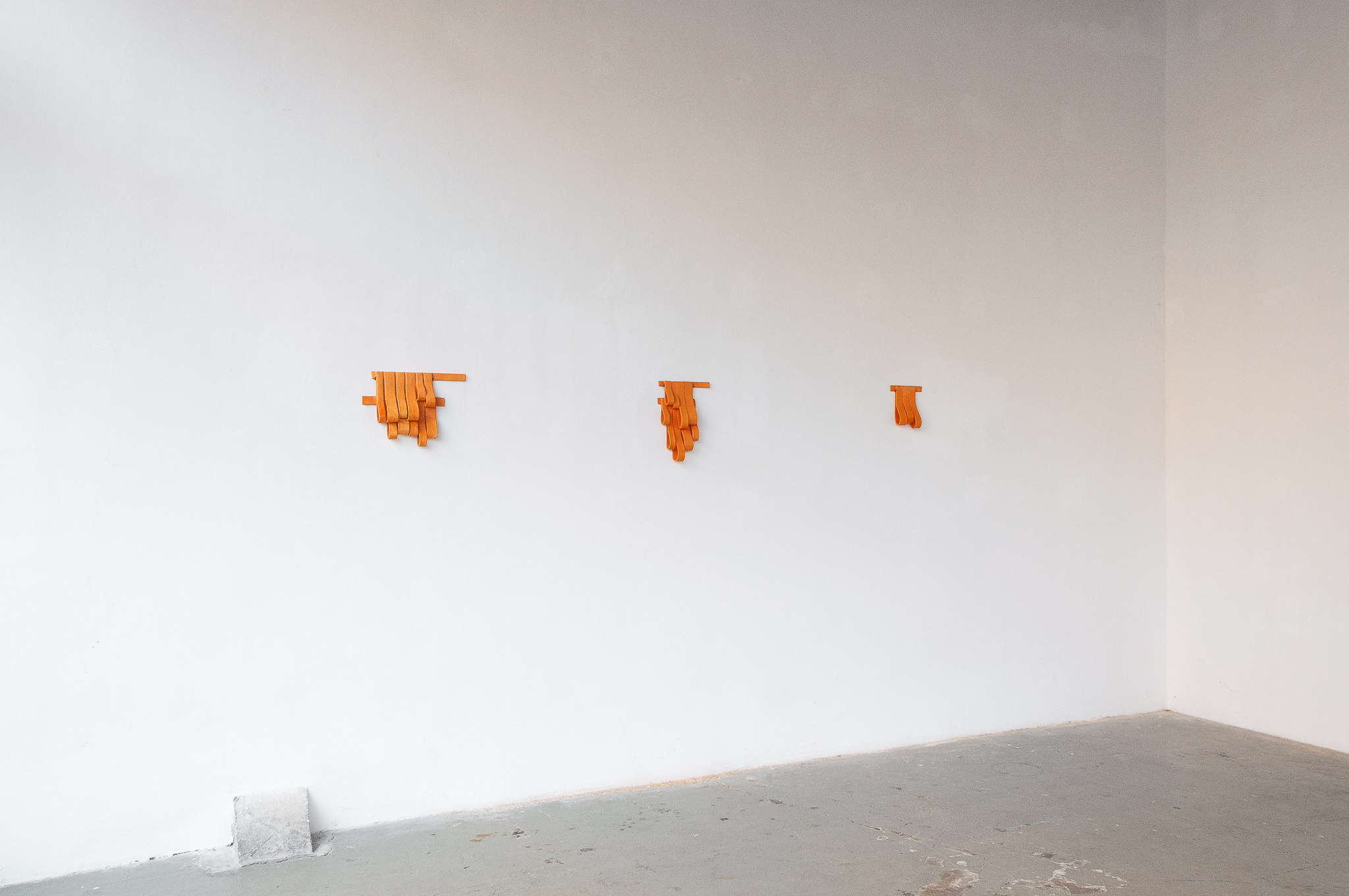Vessels and Narrators (orange), 2022 glazed stoneware, Varariable Dimensions