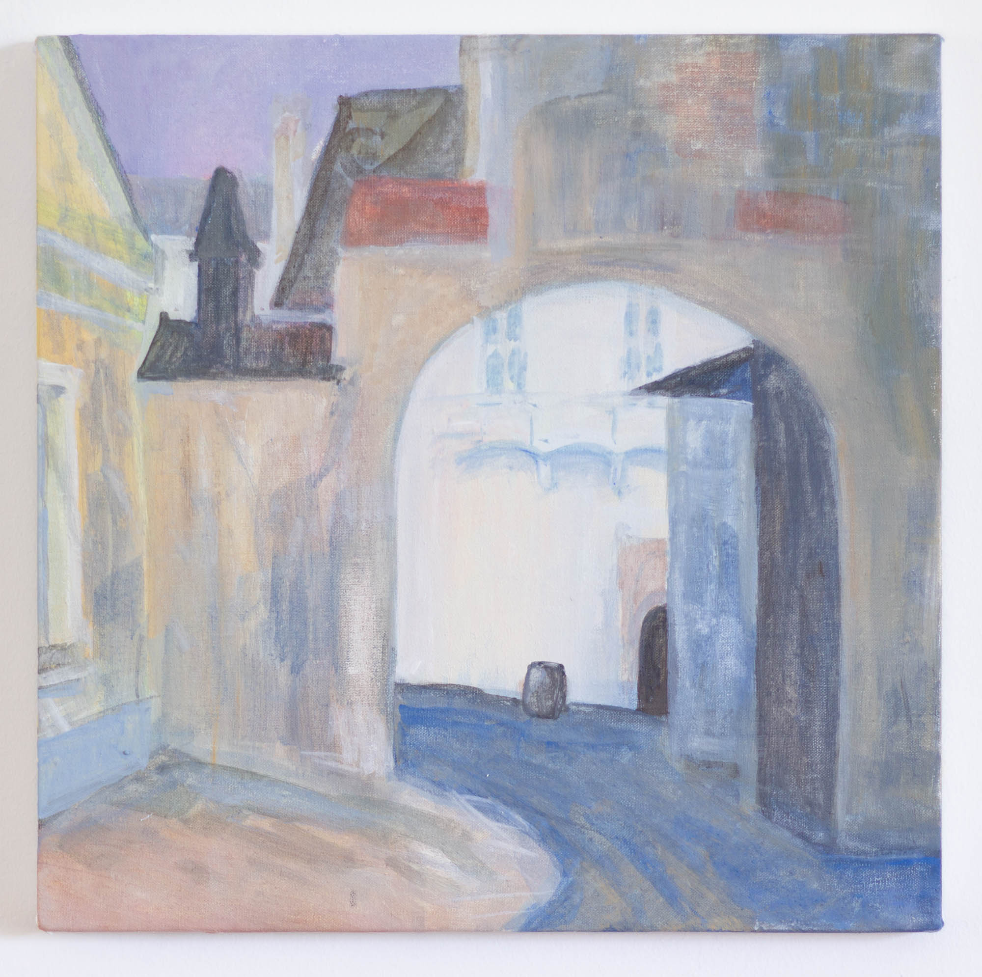 Archway I, Egg Tempera/ Canvas, 2020, 33x33cm 