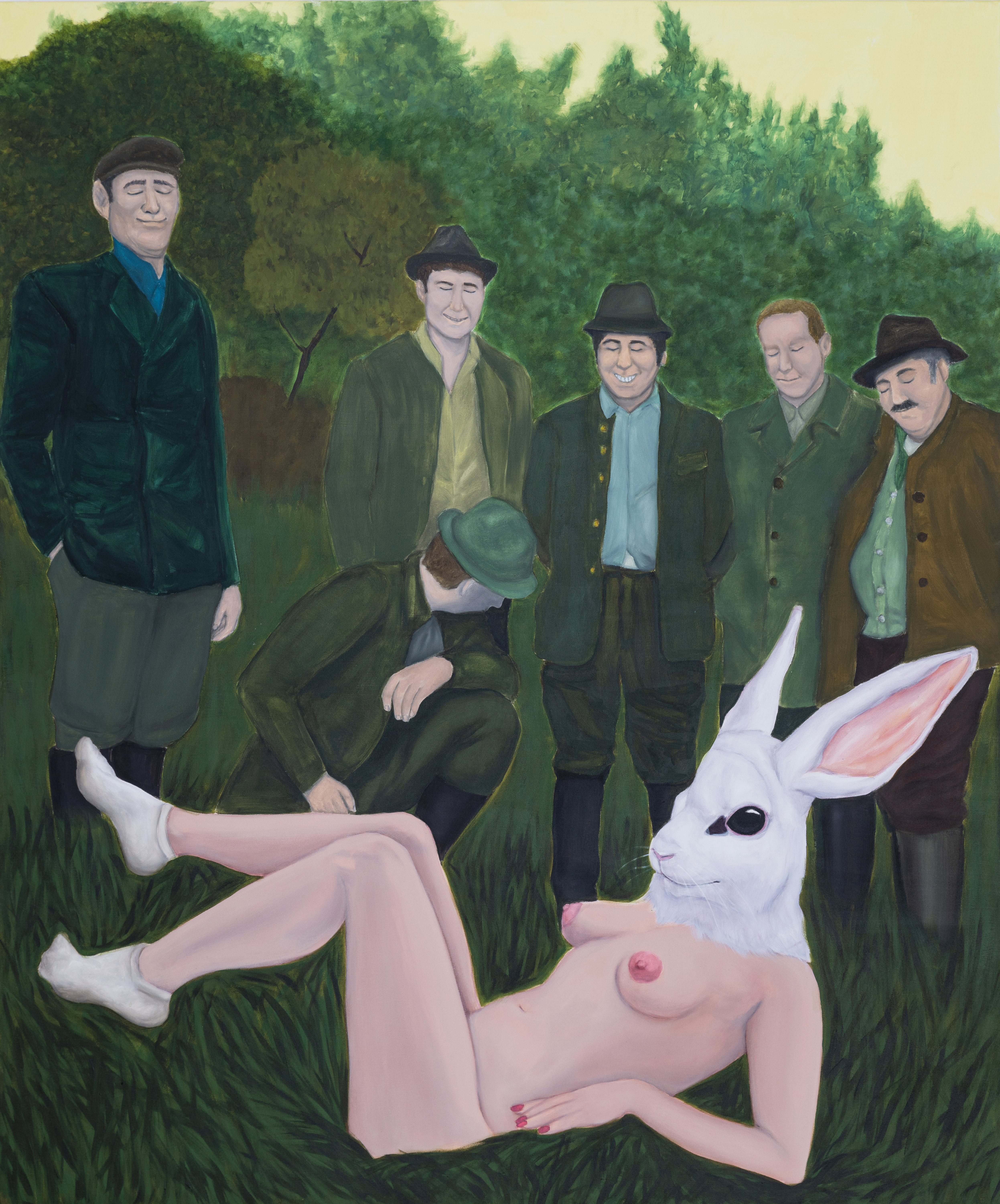 Female Hare, oil on canvas, 180 &times; 150 cm, 2023