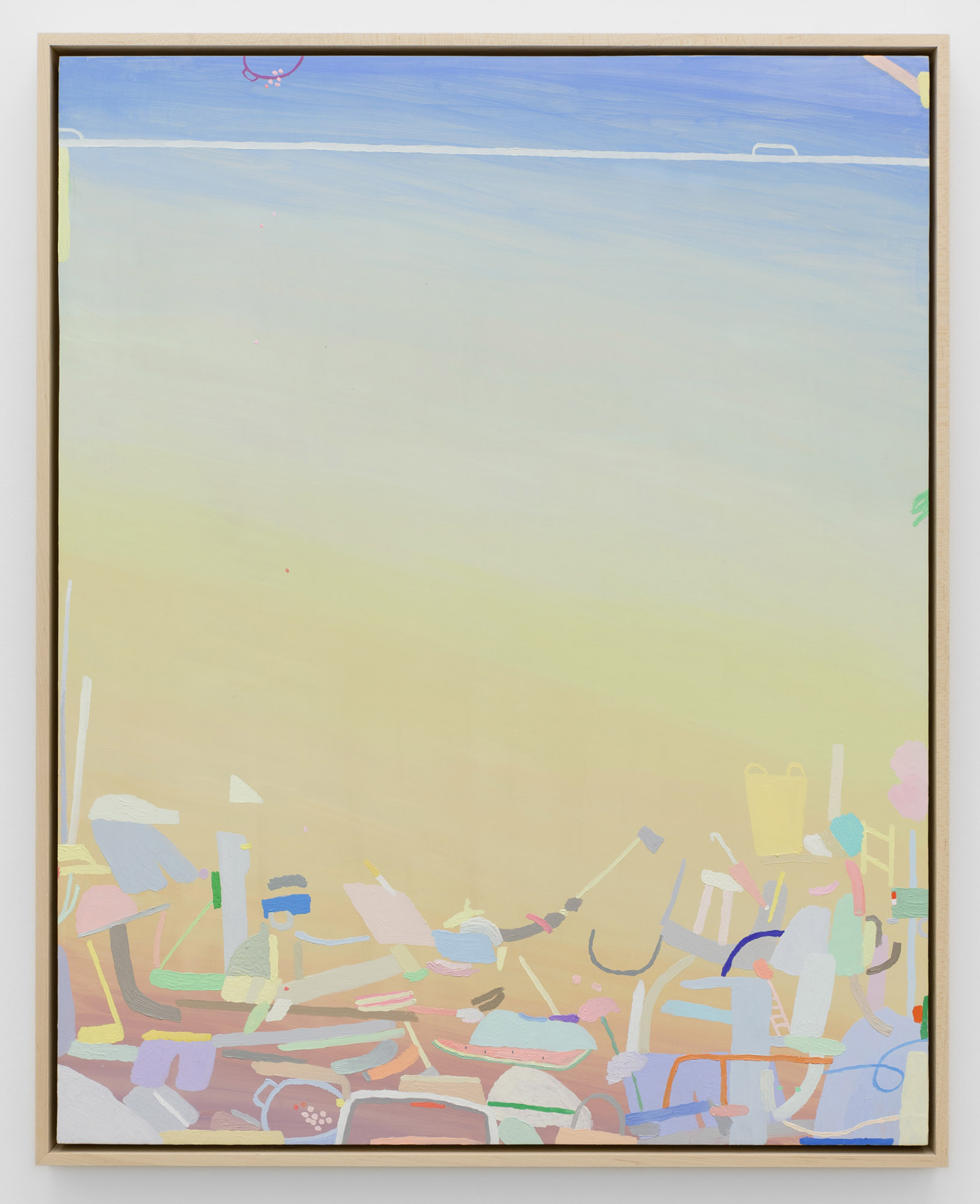 Truck Bed, Cranberries, Watermelon, Axe, 30 x 24", 2021