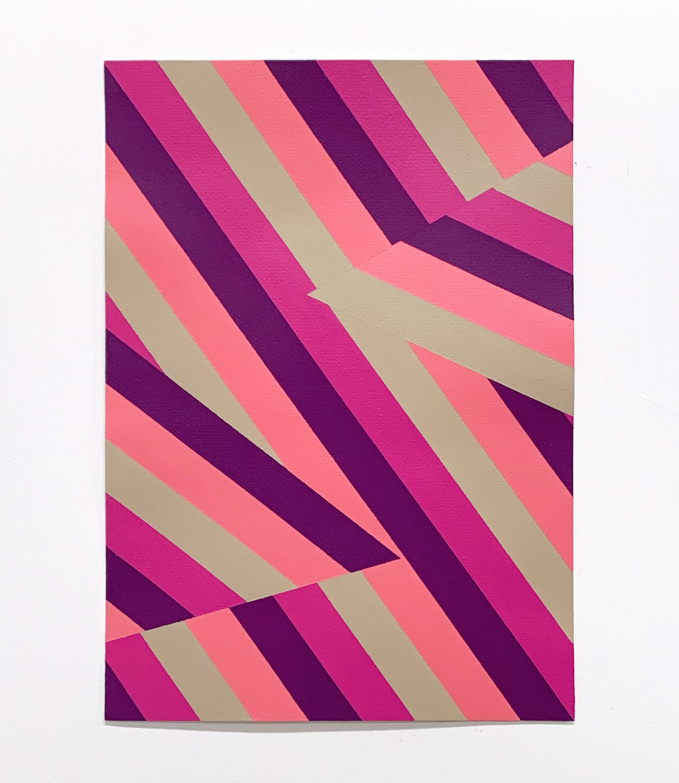 Lineae Study XLI, 50cm x 35cm, acrylic on paper, 2021