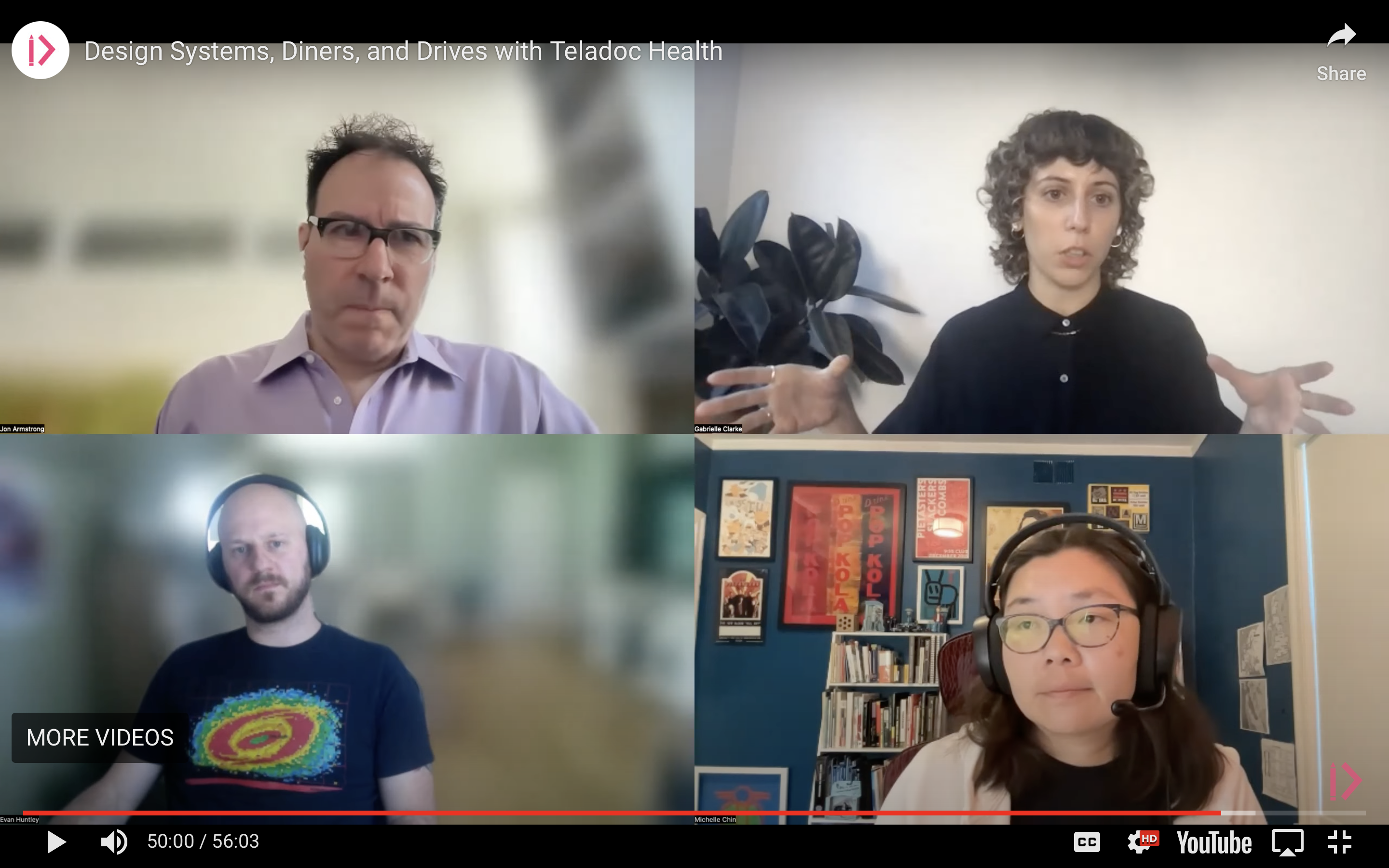 Answering questions about our work at a webinar hosted by Zeroheight.