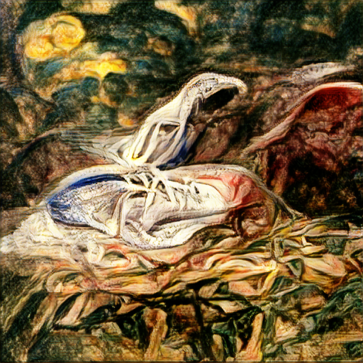 A Pair of Running Shoes by Williams BlakeA Pair of Running Shoes by X, 2021Digital Latent3Visions: CLIP+Taming.ipynbdeveloped by: @advadnoun