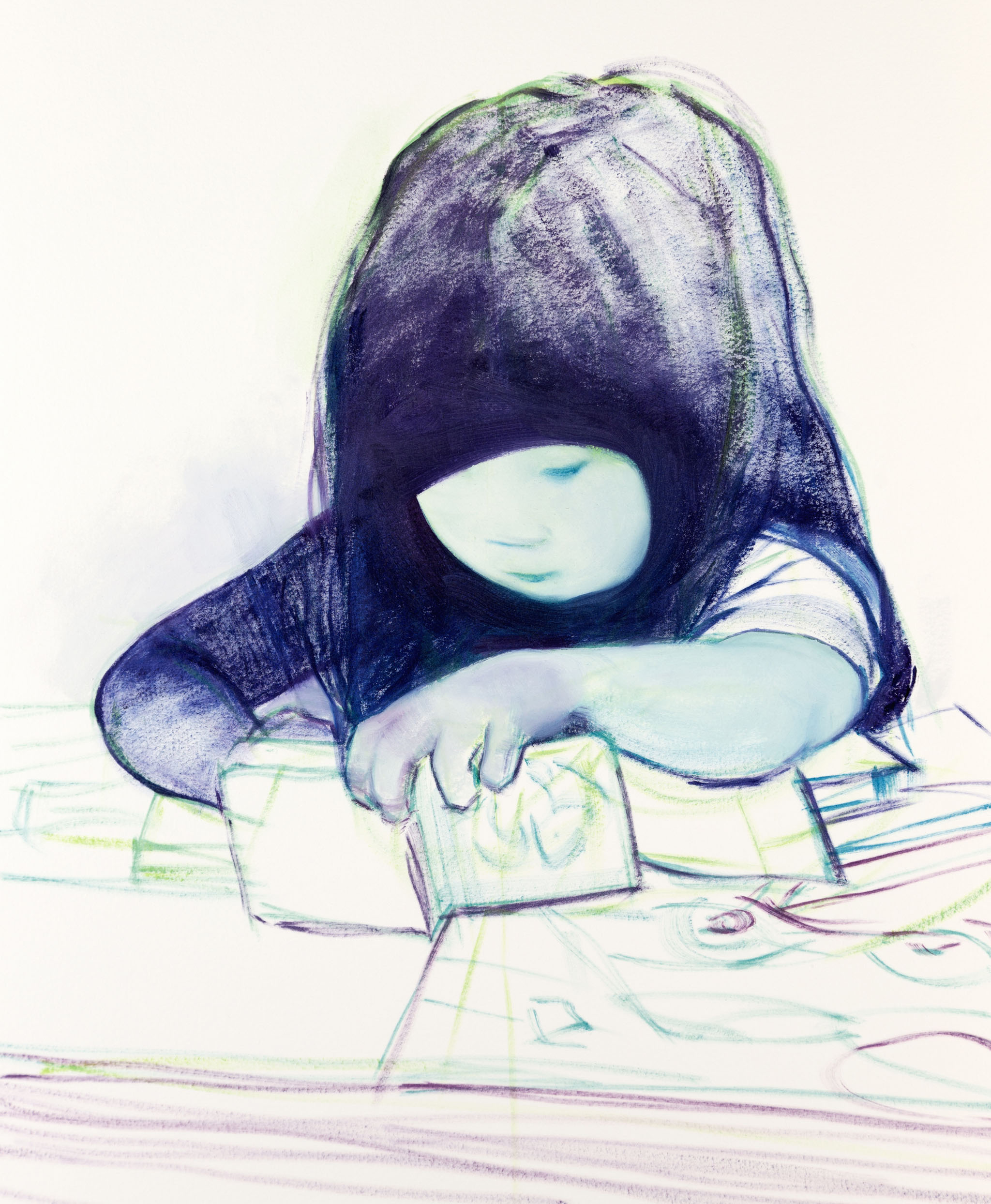 Cub 17x14 oil on paper 2016