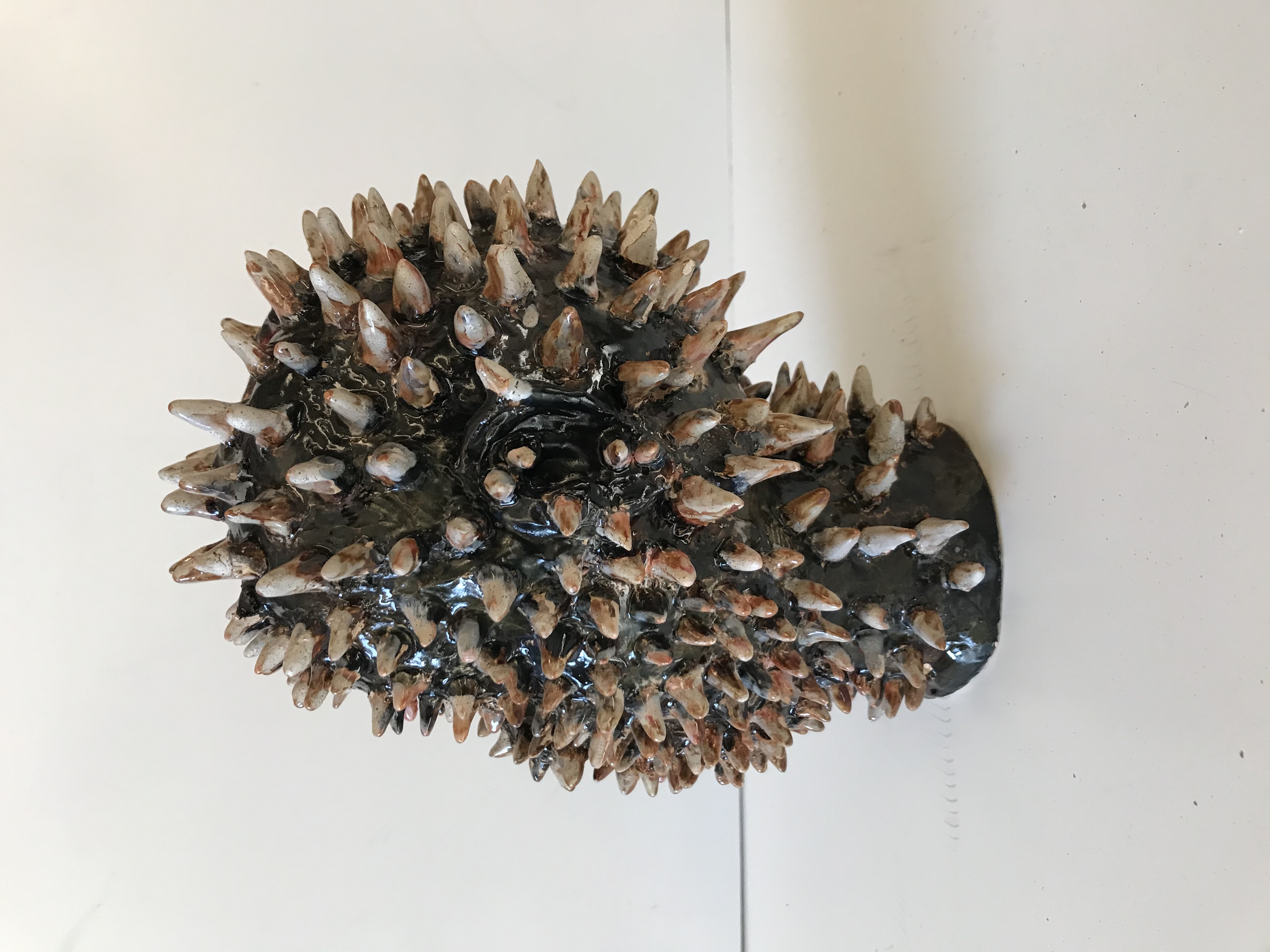 Self Portrait, Glazed Ceramic Bust