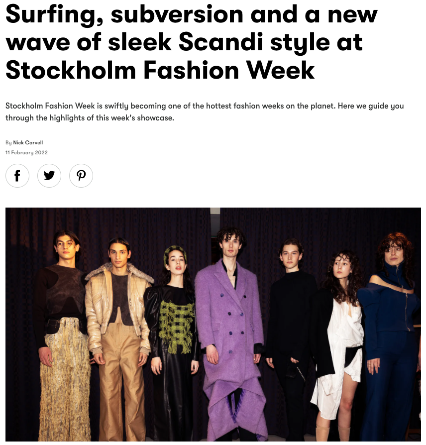 Stockholm Fashion Week: Surfing, subversion and a new wave of sleek Scandi  style