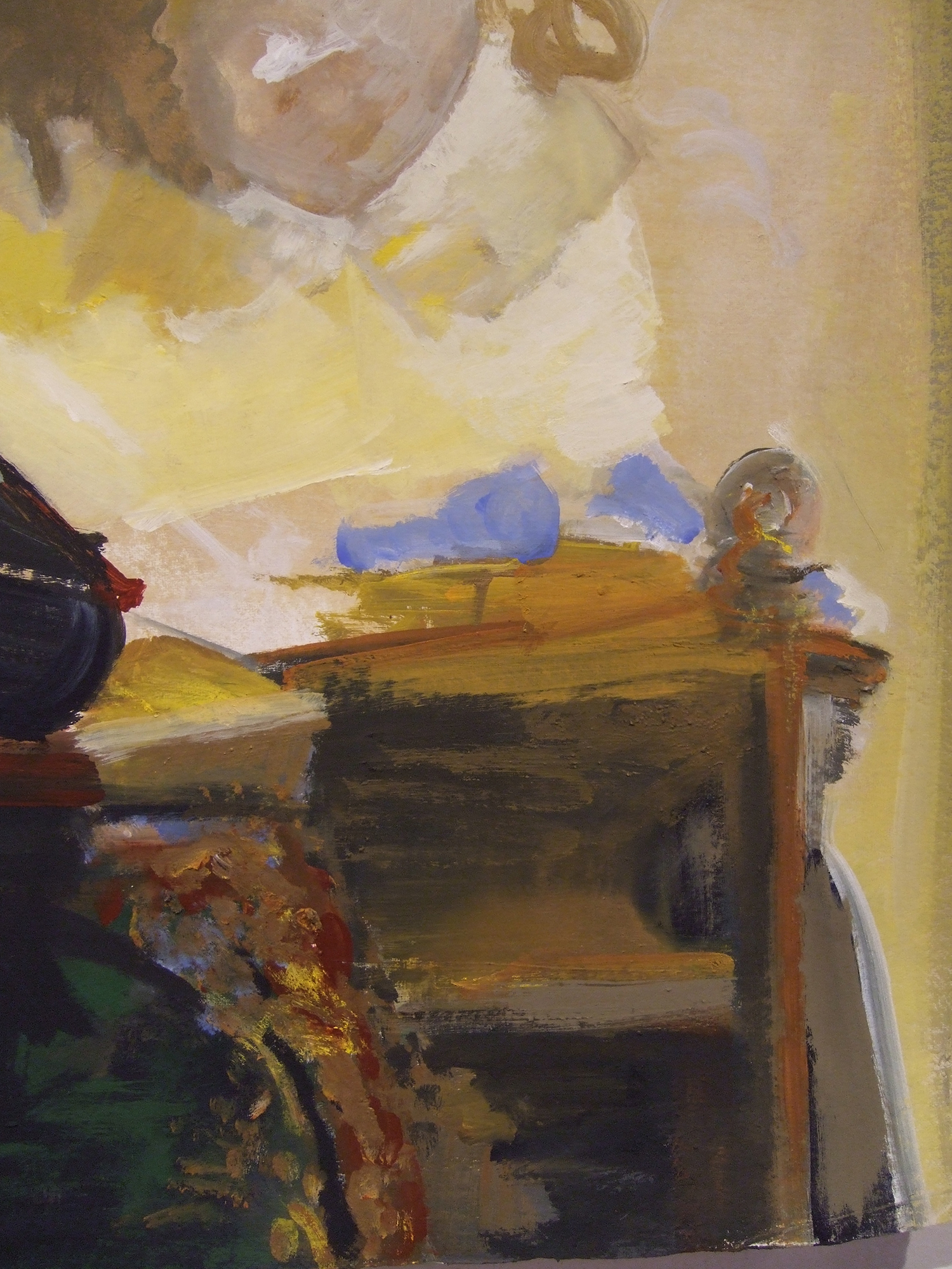 Detail, Hommage an Johannis Vermeer – 2006,  Acryl auf Papier, 80 x 50 cm