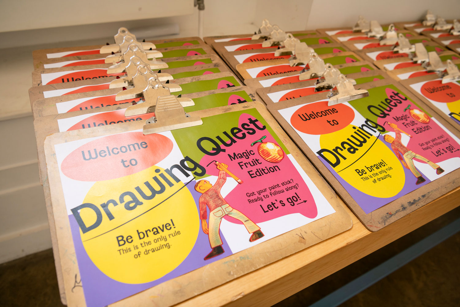 Drawing Quest worksheet cover. Photo by Sandra Ebert.