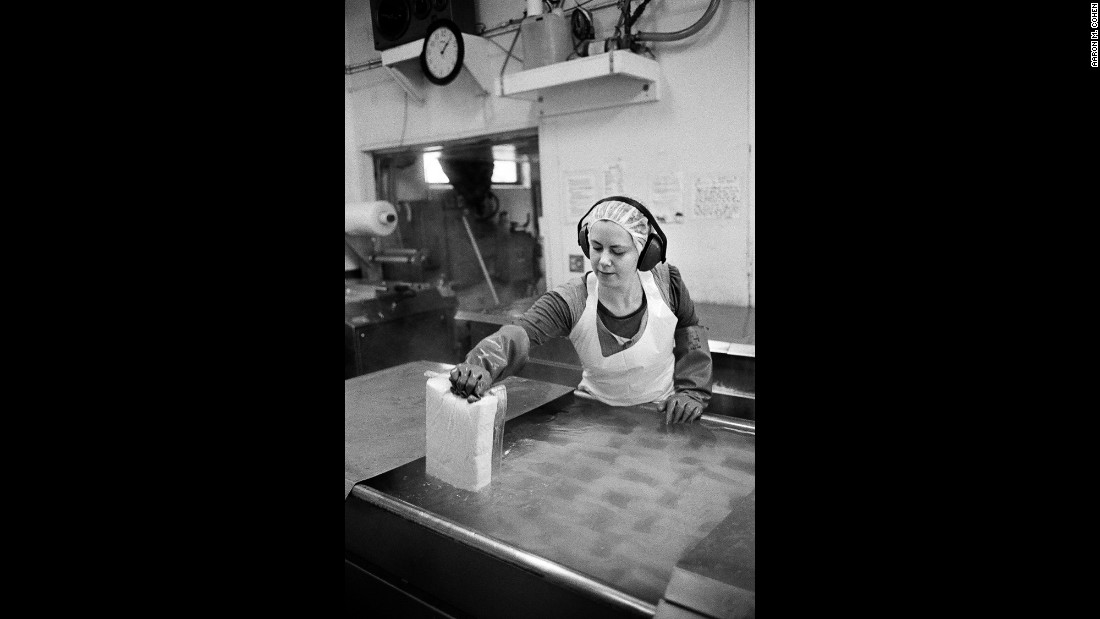2007 Bridget making tofu. Photo: Communitarians by Aaron M. Cohen
