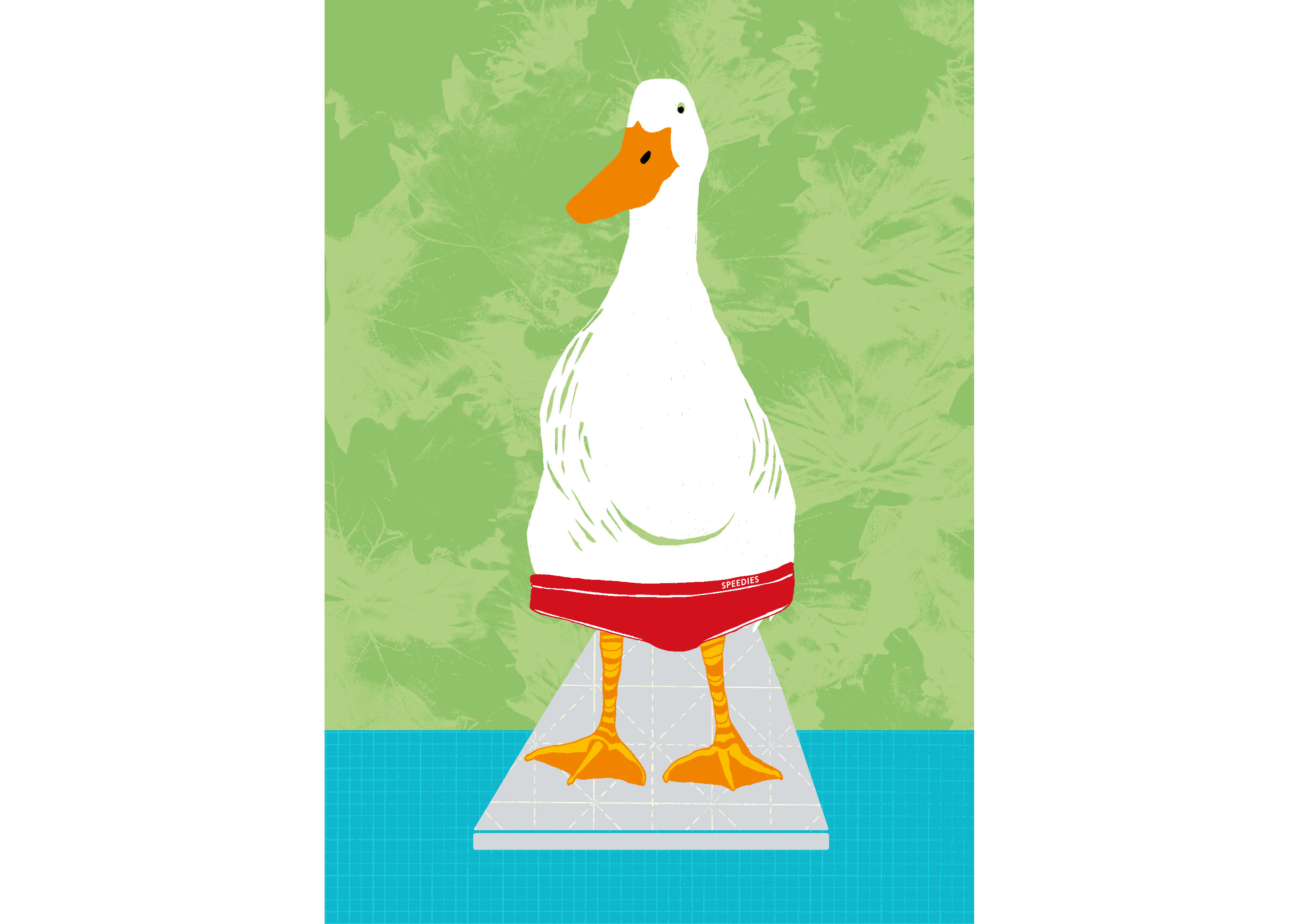  Duck drawn for number 25 (Duck and Dive) of my Bingo book. Published by Quadrille, September 2017.