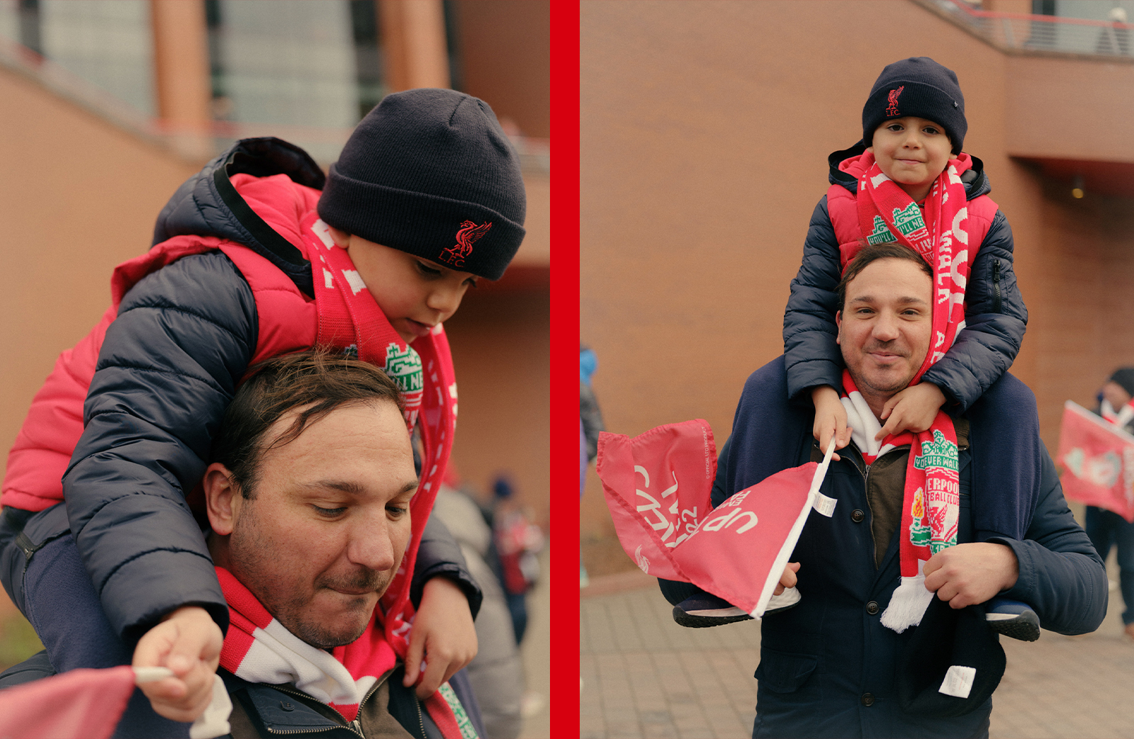 LFC x Man United Pre-match Snapshots / “It’s my boy’s first ever game.”