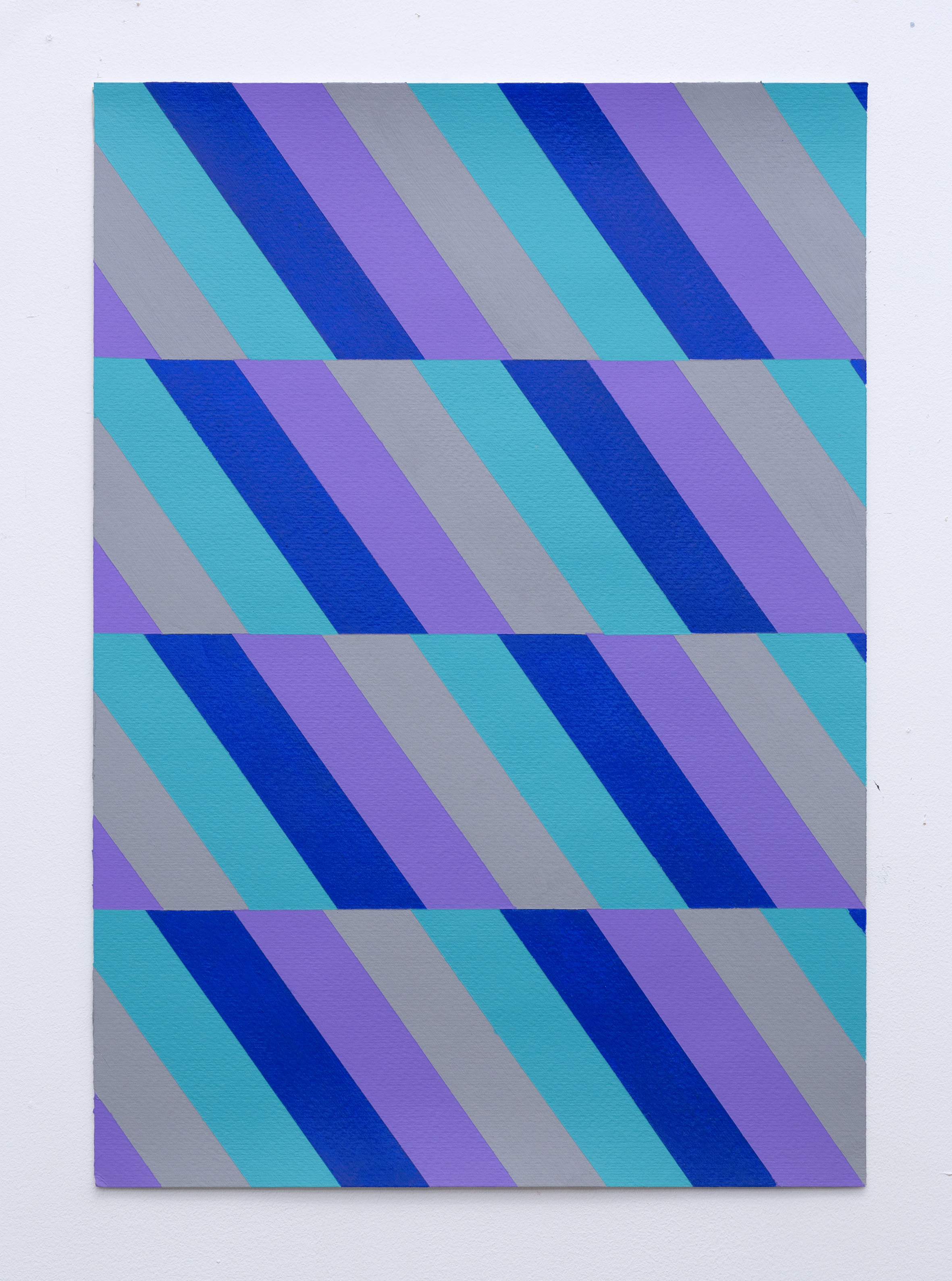 Lineae Study XXIII, 50cm x 35cm, acrylic on paper, 2021