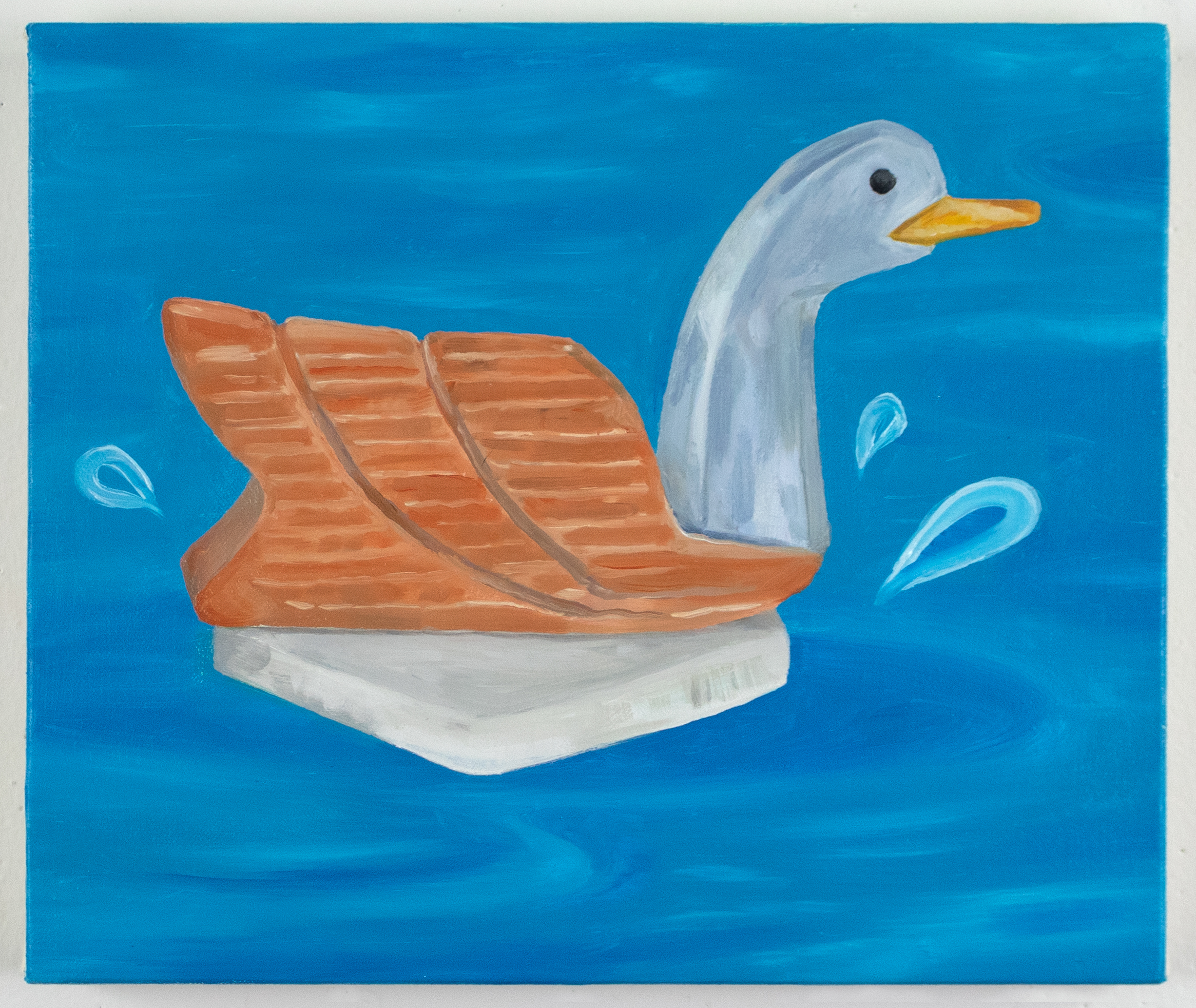 Splash!, 10 x 12 inches, oil on canvas, 2022.