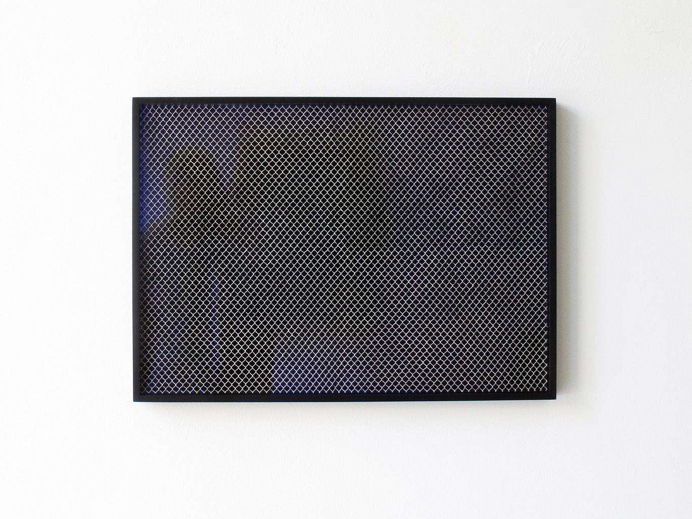 Vista, 2007, Framed Collage of newsprint, acrylic glass, 42 x 60 x 4 cm