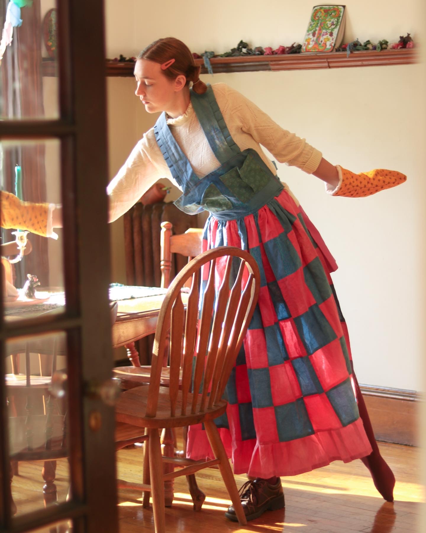 Untitled Domestic Garment Collection, dyed muslin, found fabrics, 2021