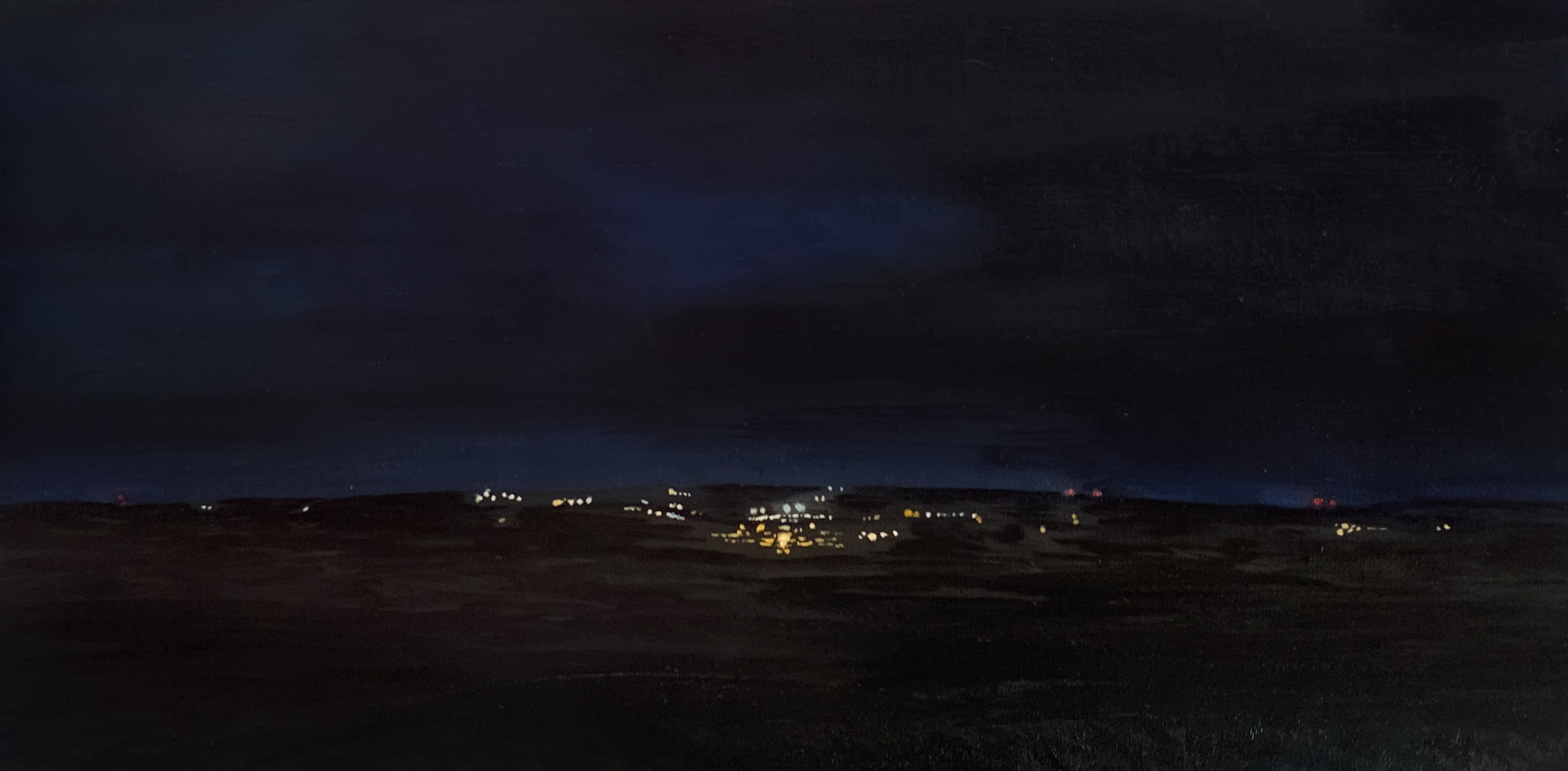 9:30, Oil on Board , 8 x 16”