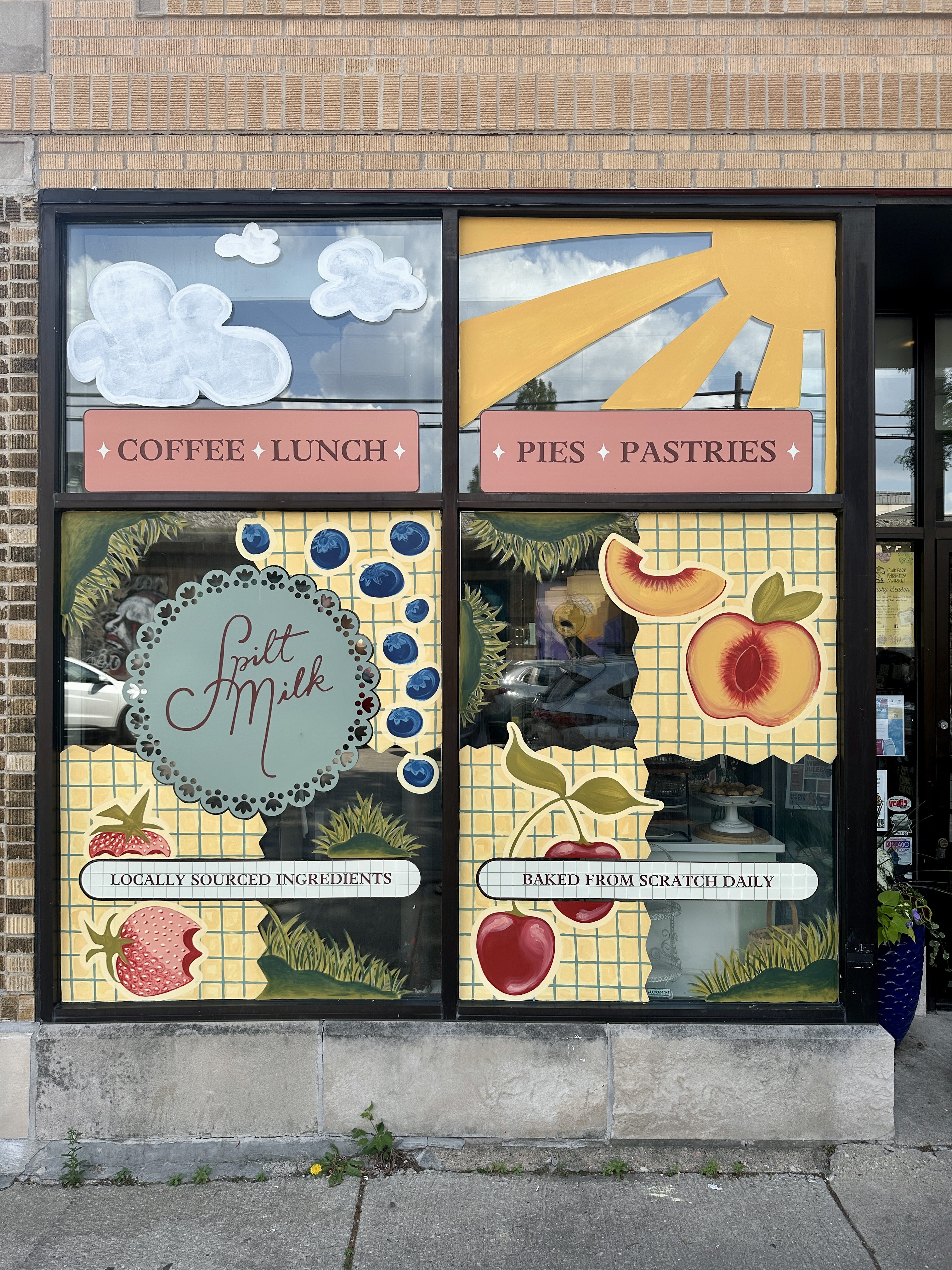 Summer Windows @ Spilt Milk Pastry, Oak Park, IL / 2025