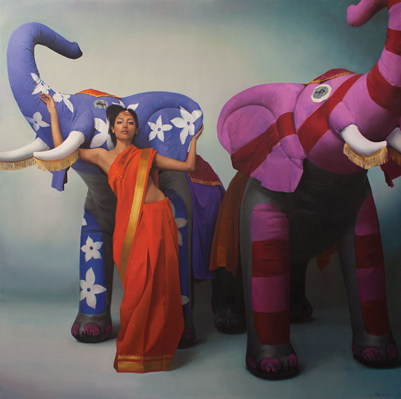 'Lady Luck'. Oil on canvas