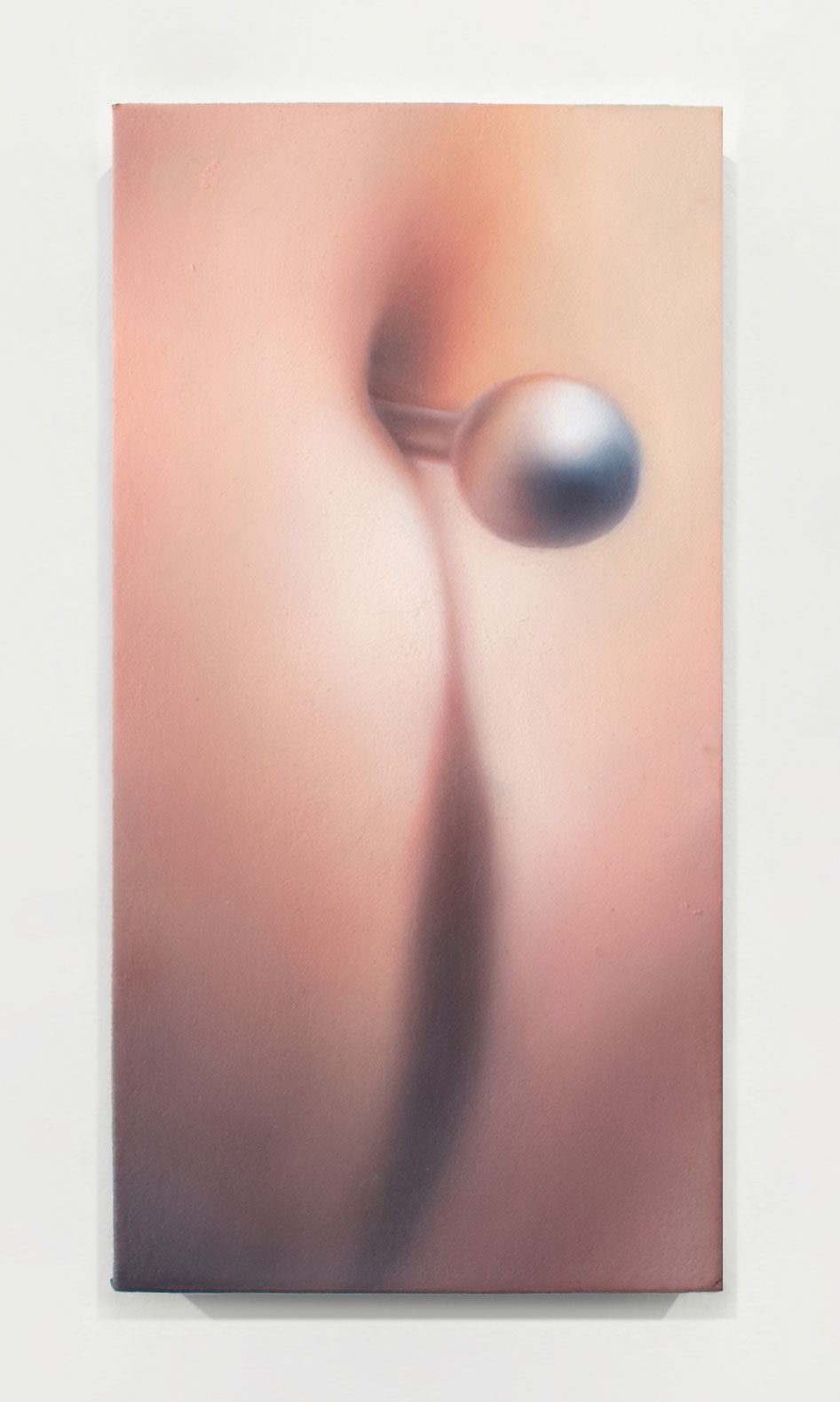 Sonrisa de Plata (2024), oil on canvas, 6x12"