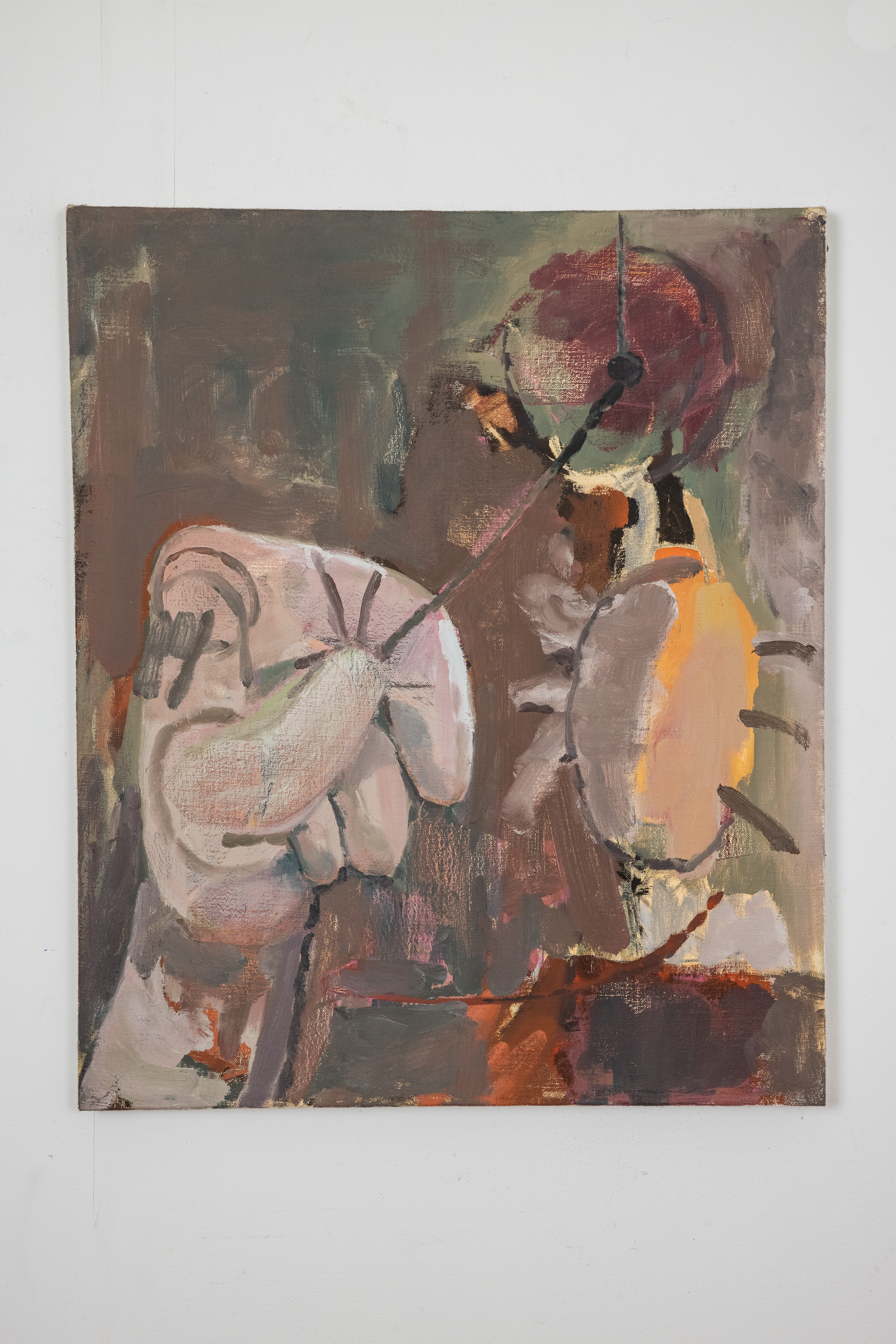 Pulley, 2021, Oil on Linen, 24 1/2" x 20"