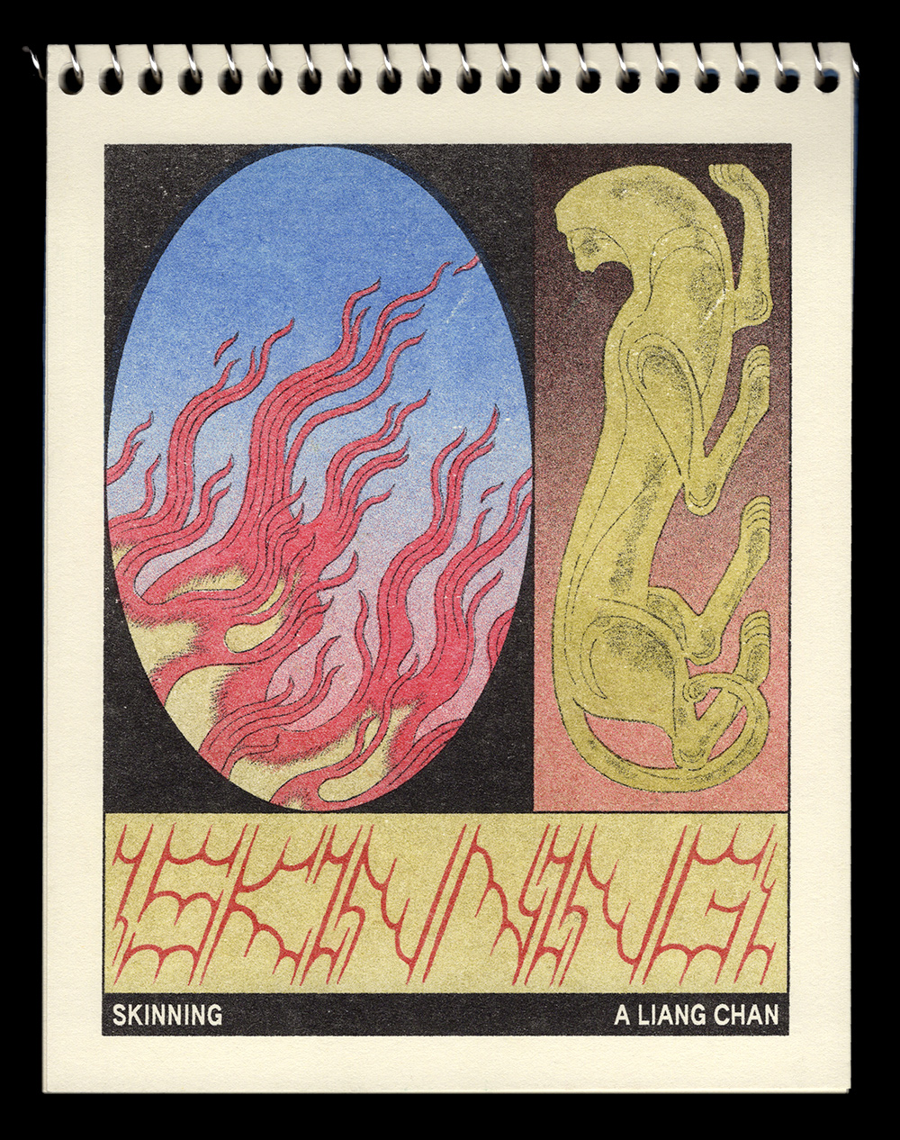 SKINNING - comic (cornflower, blue, bright olive, bright red, black)