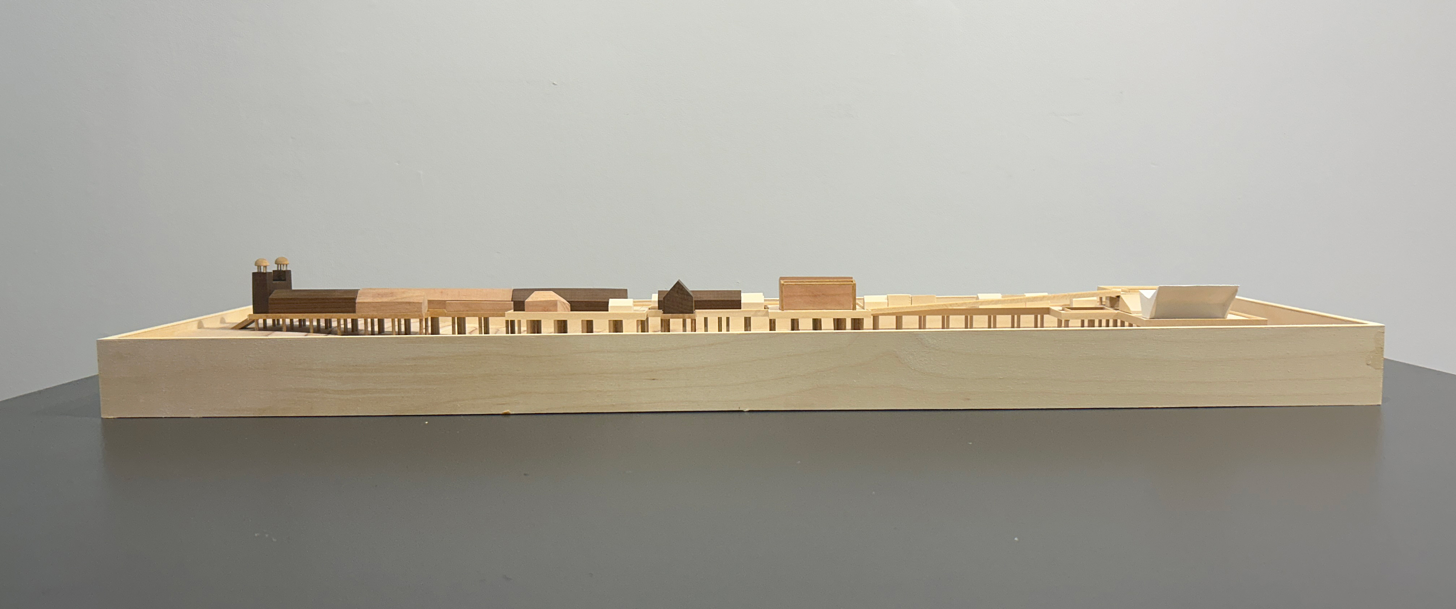 From Top to Bottom: Processional Journey Drawing, Physical Model.