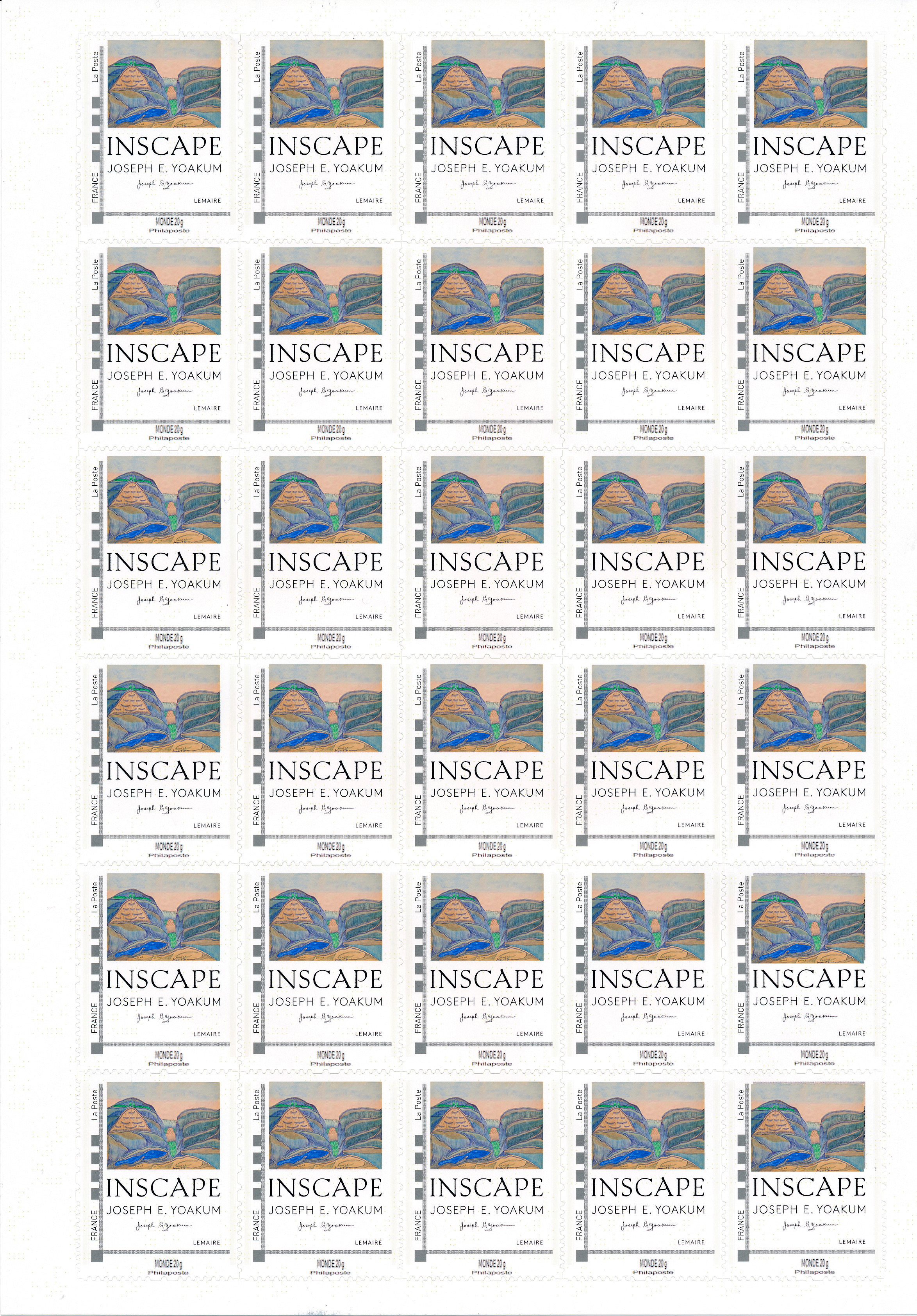 inscape, postal stamp, 2022.