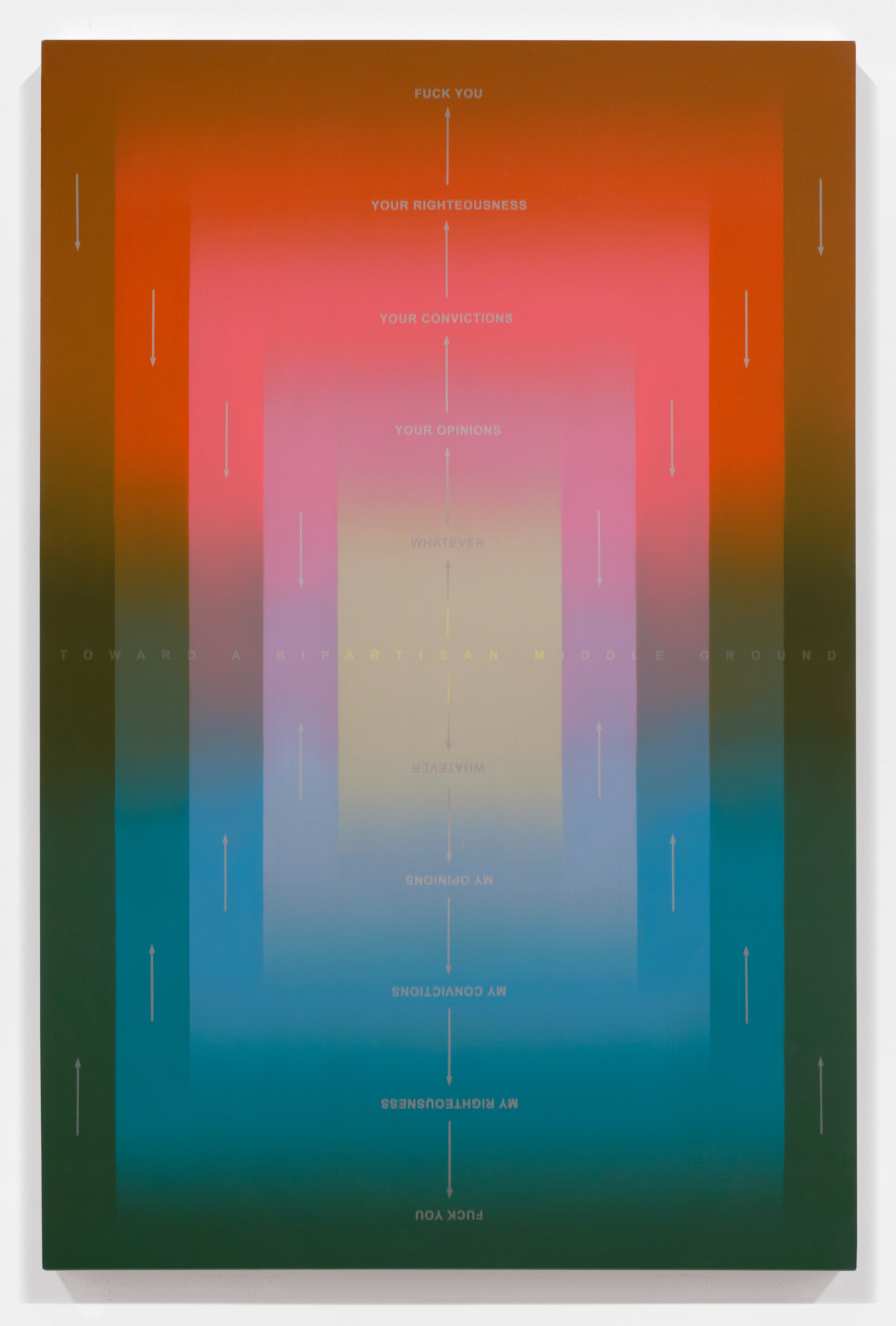 Middle Ground (II). 2013. Oil and acrylic on wood panel, 36" x 24" (91 x 61 cm)