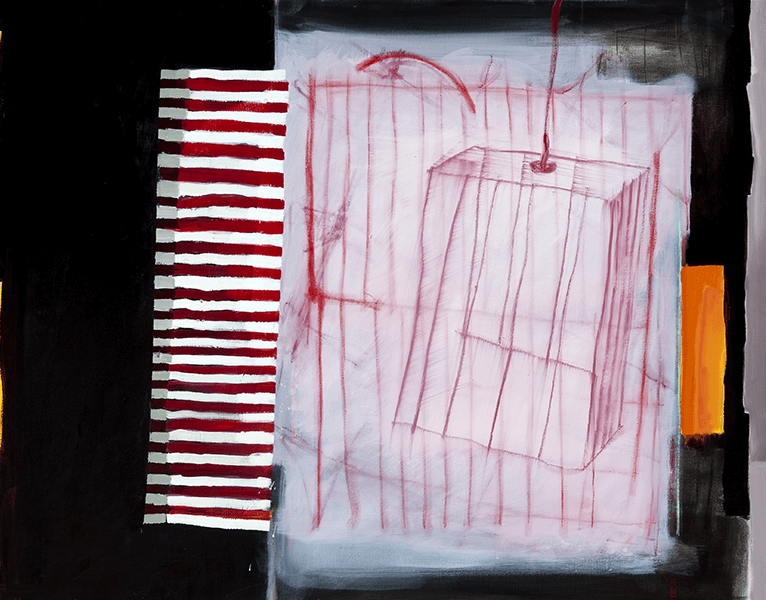 Unexpected Riff — 90 x 115 cm Acrylic & Pastel on Canvas (2011)