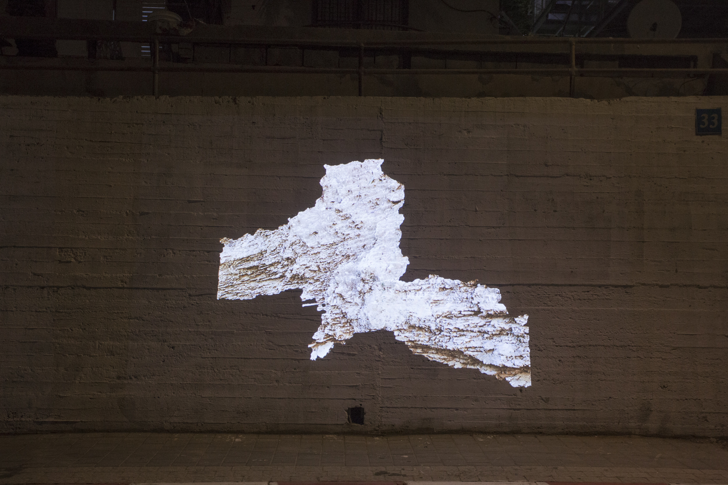 Untitled, installation view, Night Light festival, Tel-Aviv, 2017
