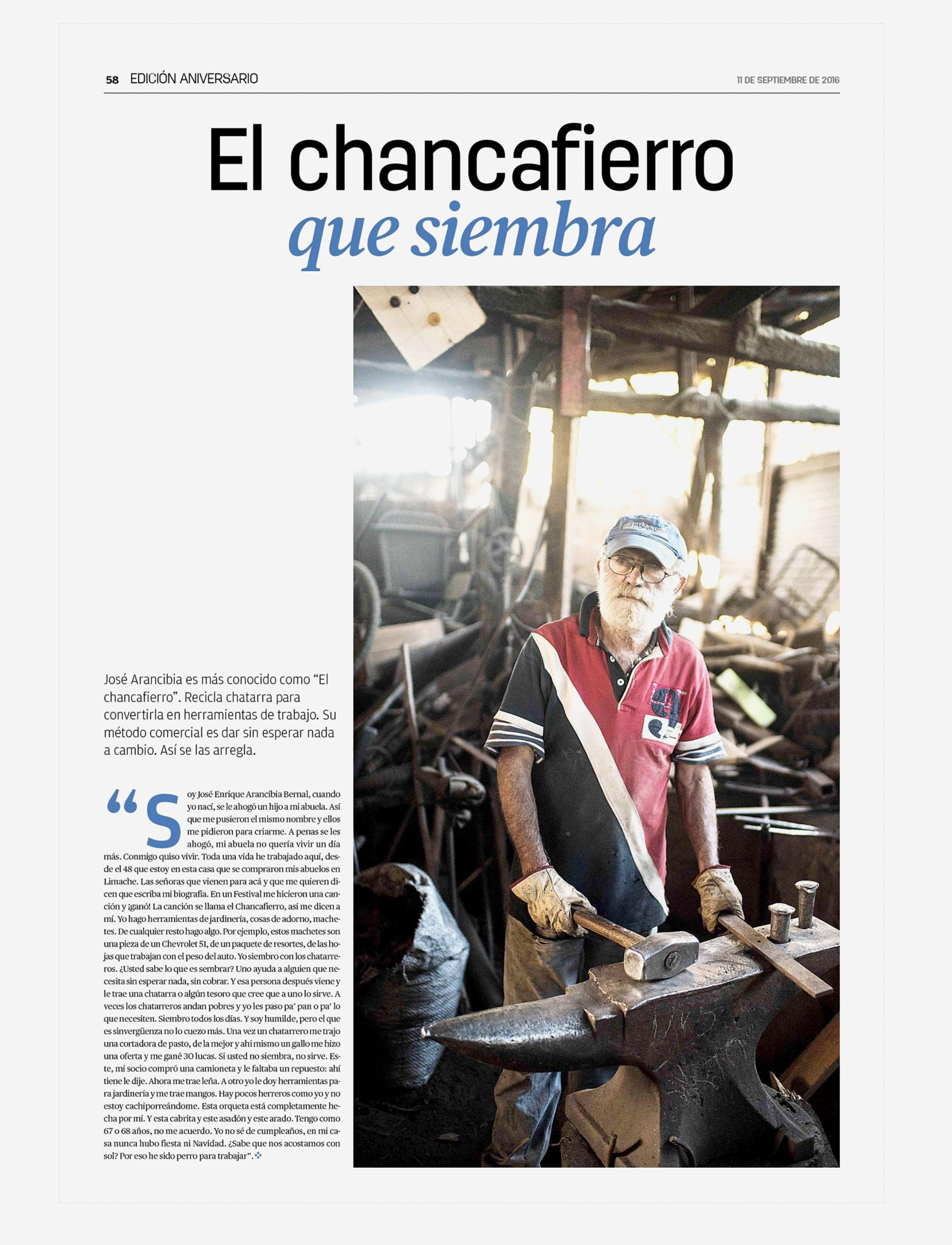 El Mercurio, Ed. aniversario 189 a&ntilde;os. 