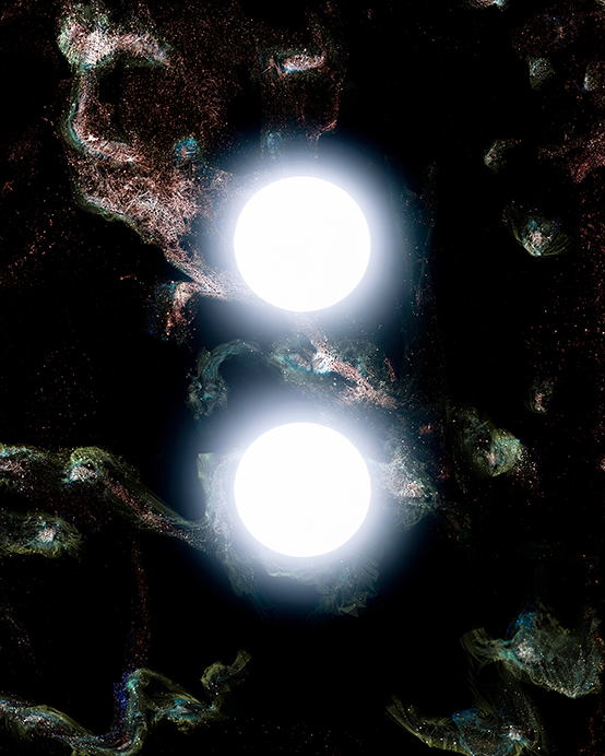 There Are Things That We Can Only See with Our Eyes Closed2020Light drawing and tampered negative, chromogenic print, 40 x 32 inches