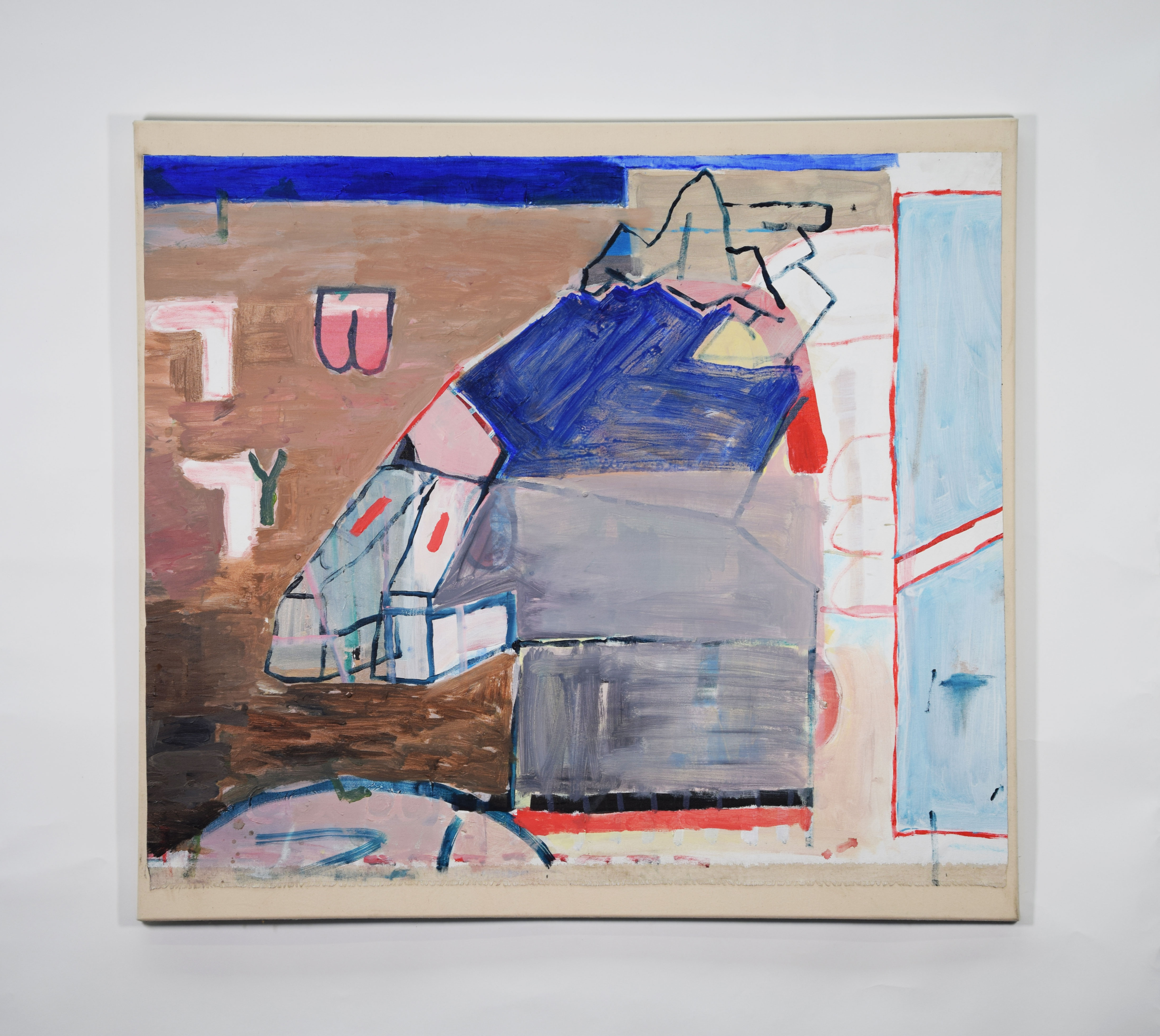 Godzilla/ Acrylics on Canvas/ 100x110