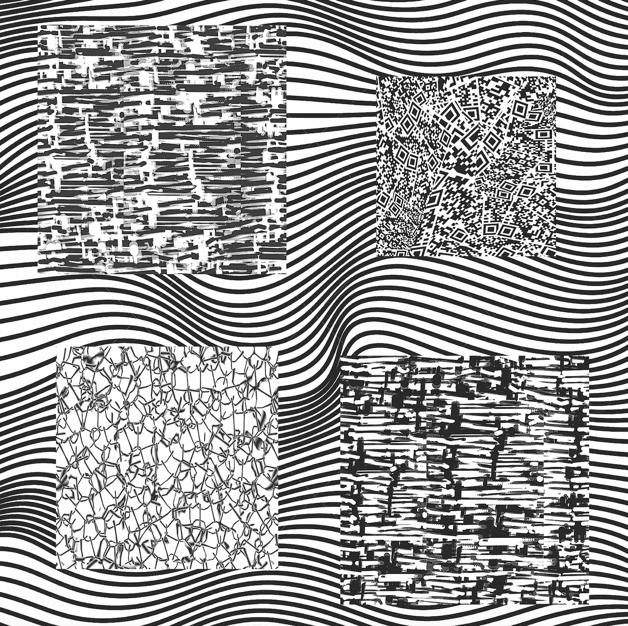 Alice XR: A Machine For Thinking, 2019, augmented-reality wallpaper motif.