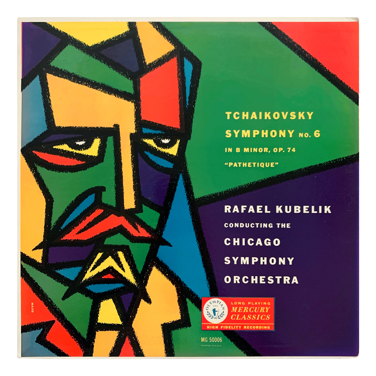 Mercury Classics MG 50006 Pyotr Ilyich Tchaikovsky - Symphony No.6 in B minor, Op.74 "Pathétique" Chicago Symphony Orchestra - Rafael Kubelík Design: George Maas (credited)