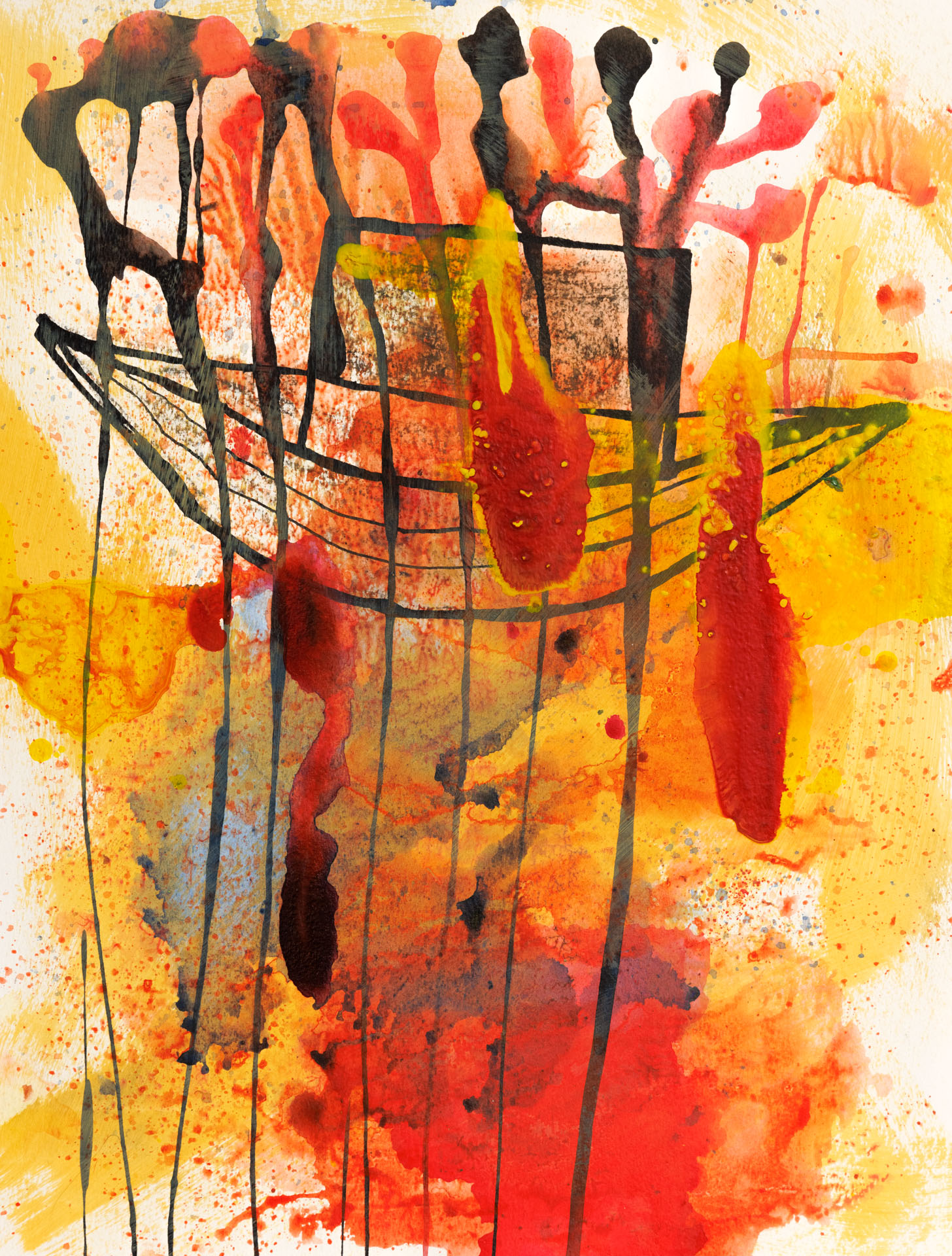 o. T.Acryl auf PapierDIN A2