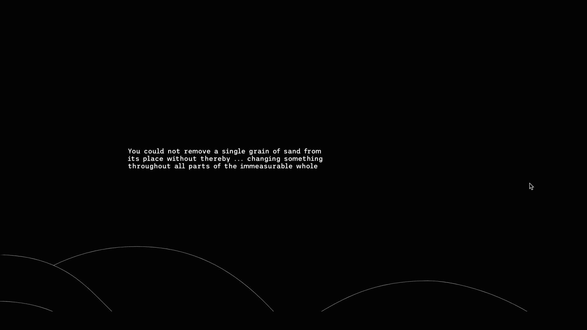 An interactive web design that explores The Butterfly Effect. The web page re-designs the wikipedia page for The Butterfly Effect to better visualise its warping style and concise information.