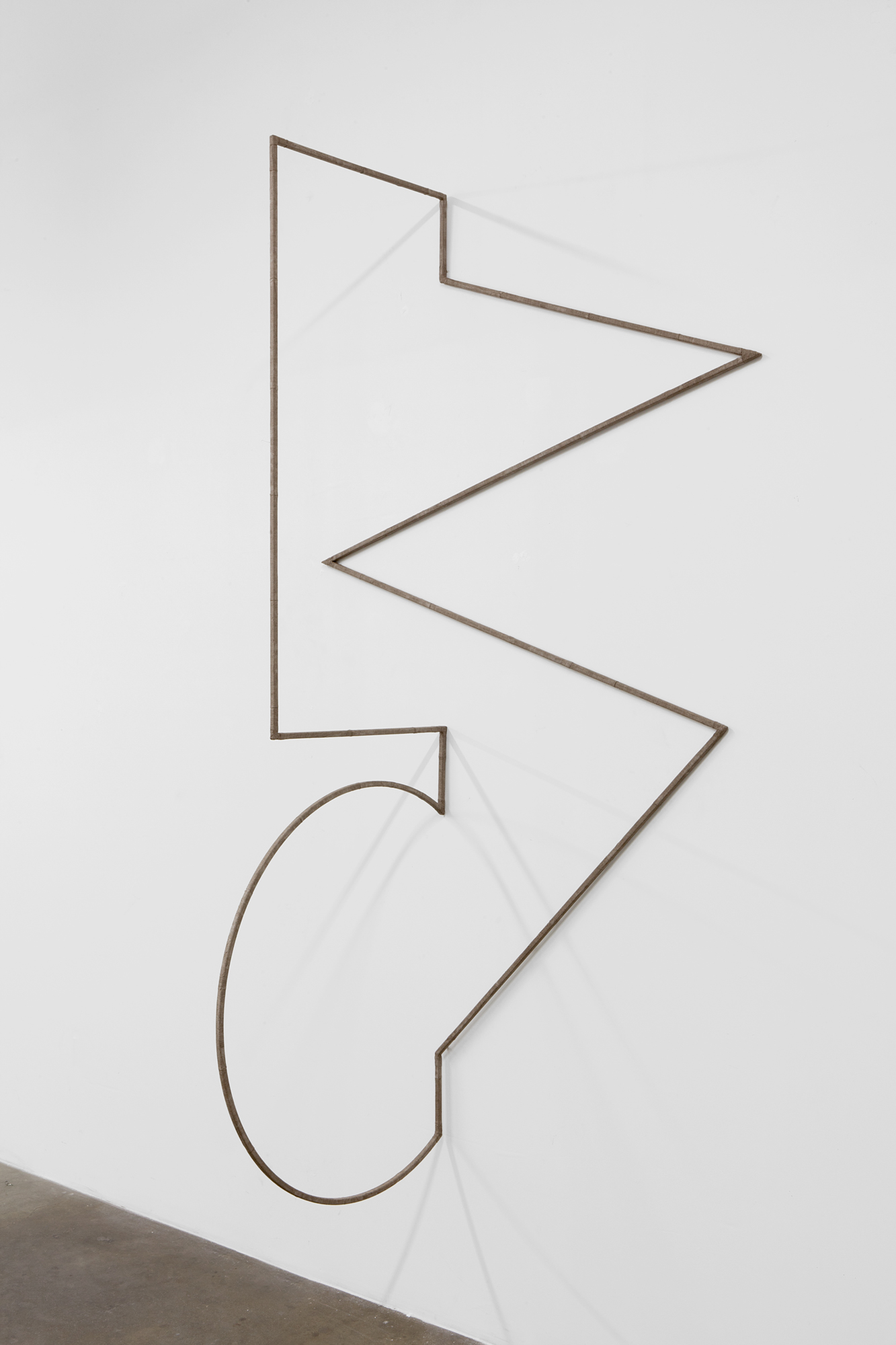 Dictionary of Insubordinate Geometry (DIG) #2, 2014Steel wrapped with linen, acrylic paint93 &sup1;&frasl;₂" x 39 &sup1;&frasl;₄" x 38 &sup1;&frasl;₄"