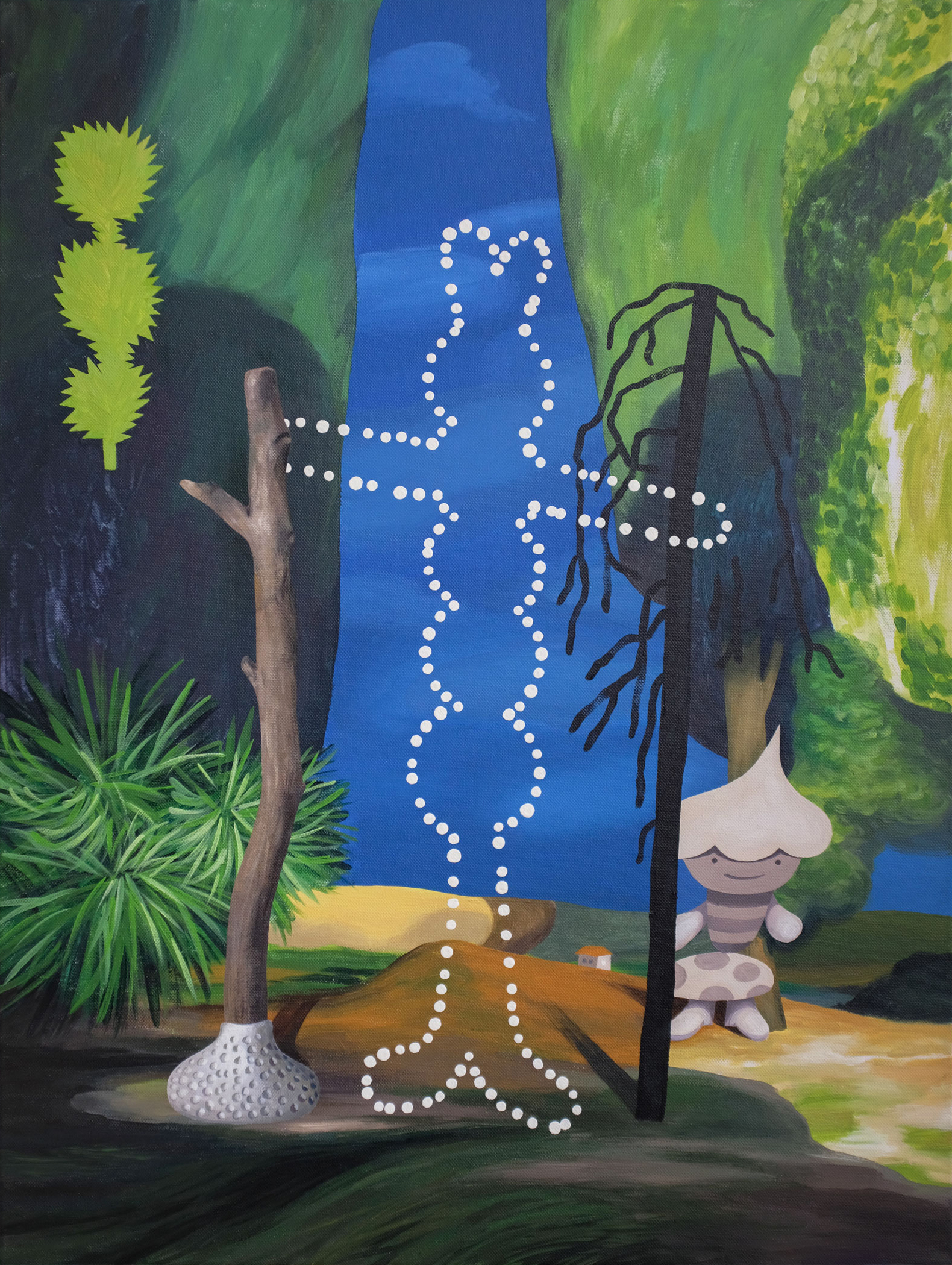 "Ghost", 2022, acrylic on canvas, 80 x 60 cm