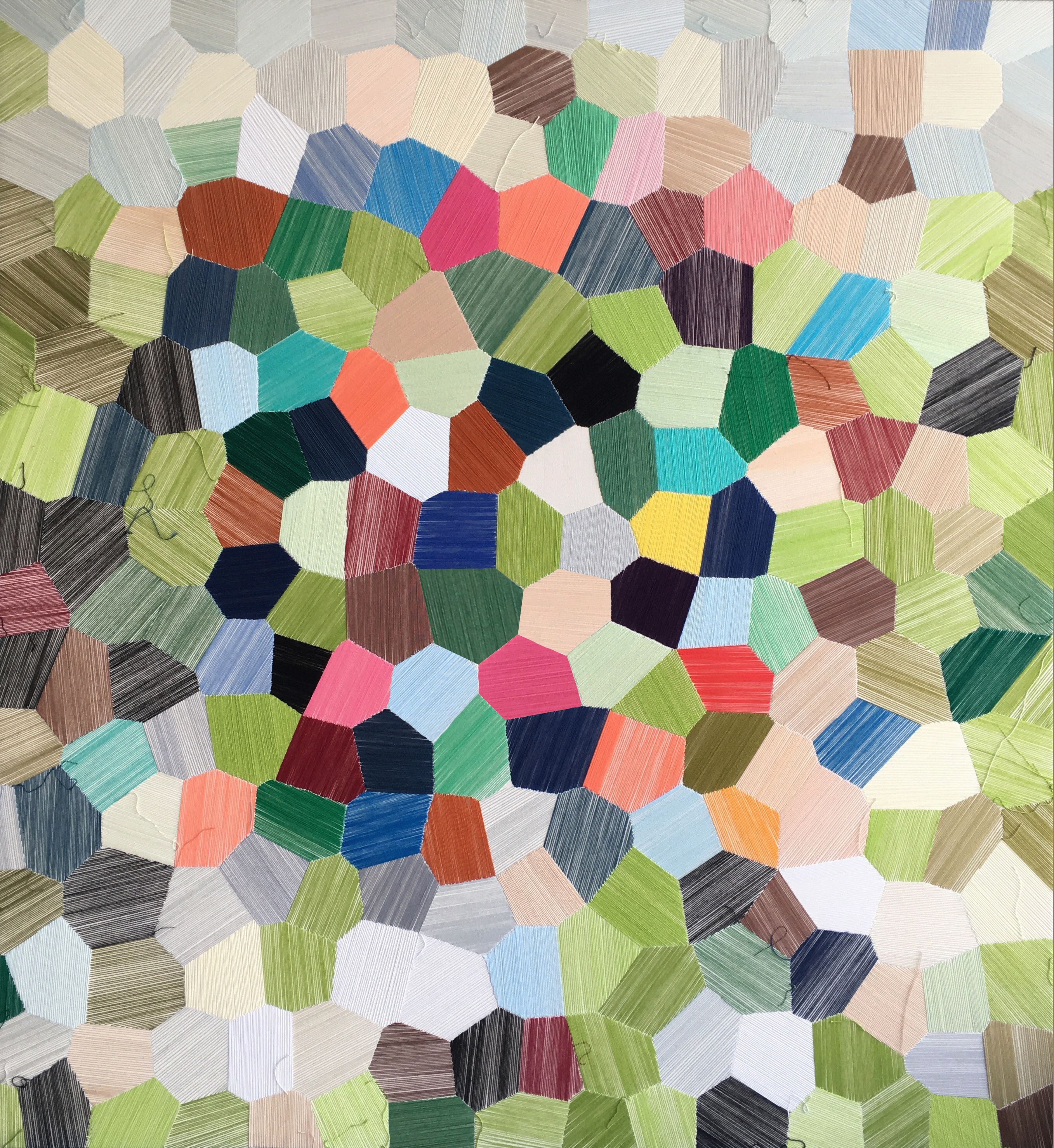 Untitled | Hand embroidery on canvas | 150 x 150 cm | 2013