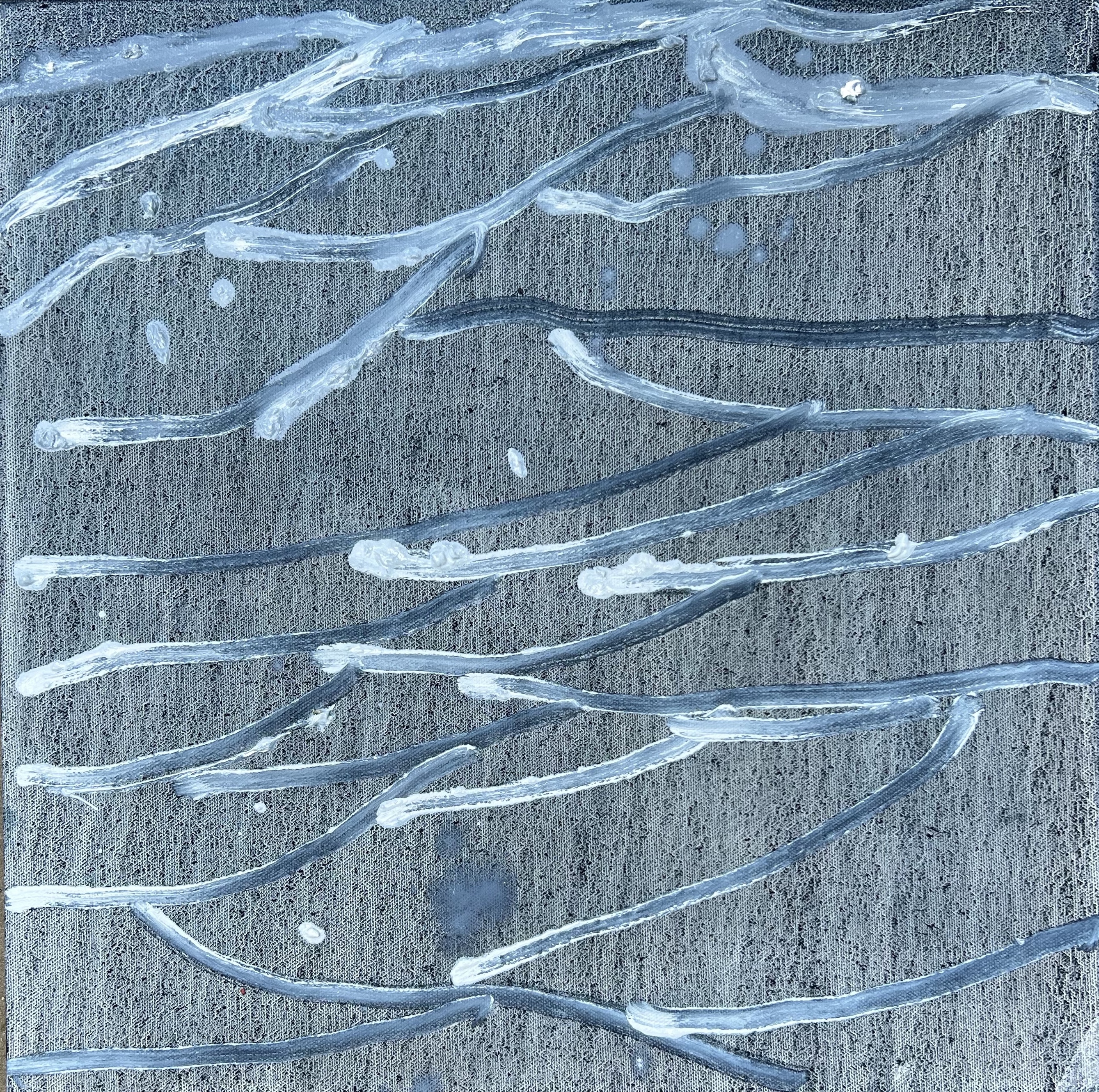 Deep Sea 2, 2023, Oil on canvas, 18x18 in