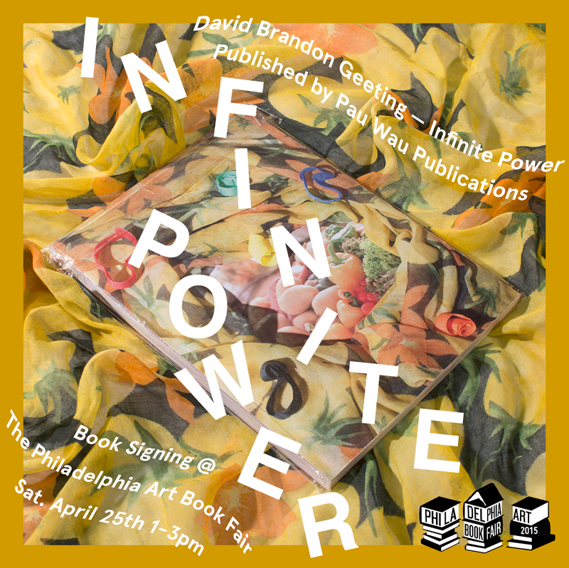 Flyer for Book Signing at Philadelphia Art Book Fair