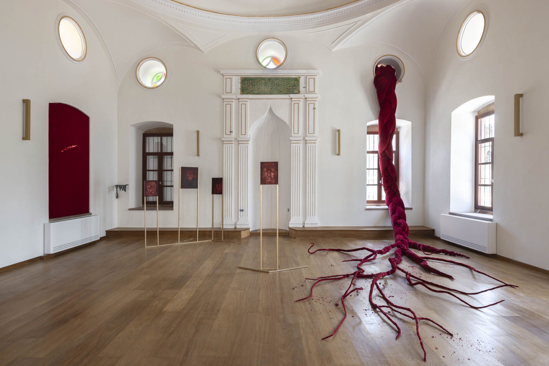 Installation view, My Past is a Foreign Country exhibition, Temenos Hamidiye, Chios Castle, 2023, courtesy of DEO projects, photo: Nikos Alexopoulos