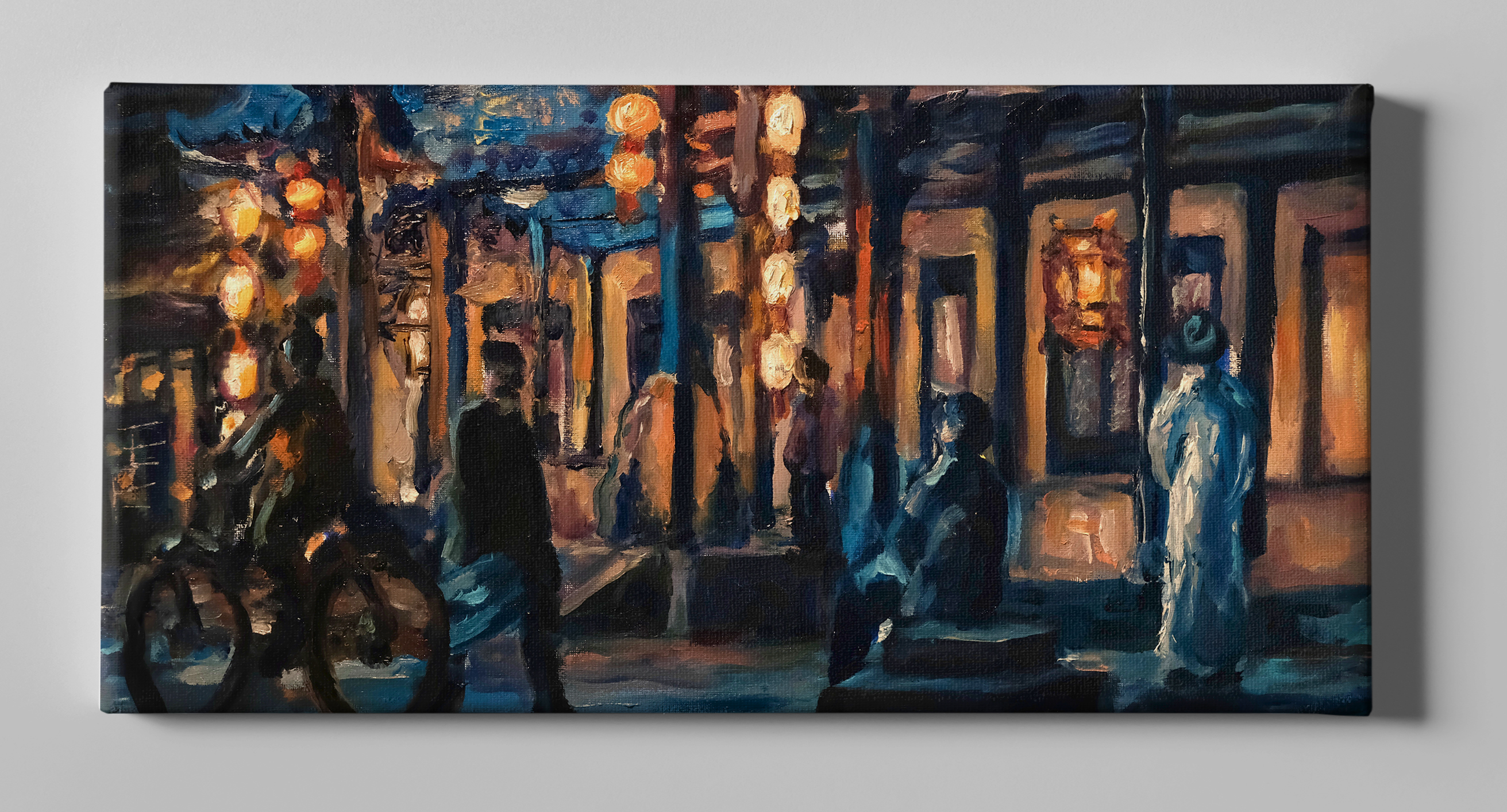 Neon Capsule / 2022 / Oil Color on canvas / 12” x 24” / Los Angeles, CA