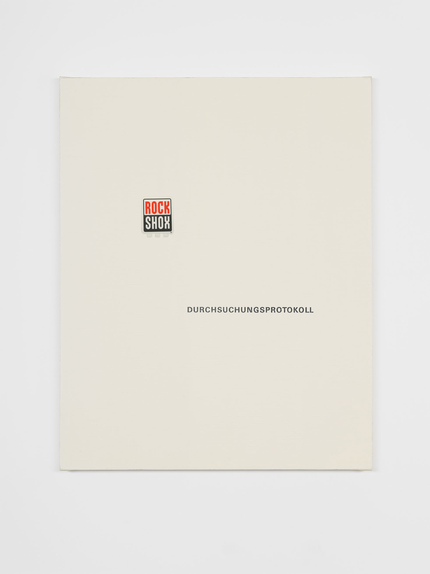 Durchsuchungsprotokoll, 2018  Stick and ink on paper  70 x 55 cm