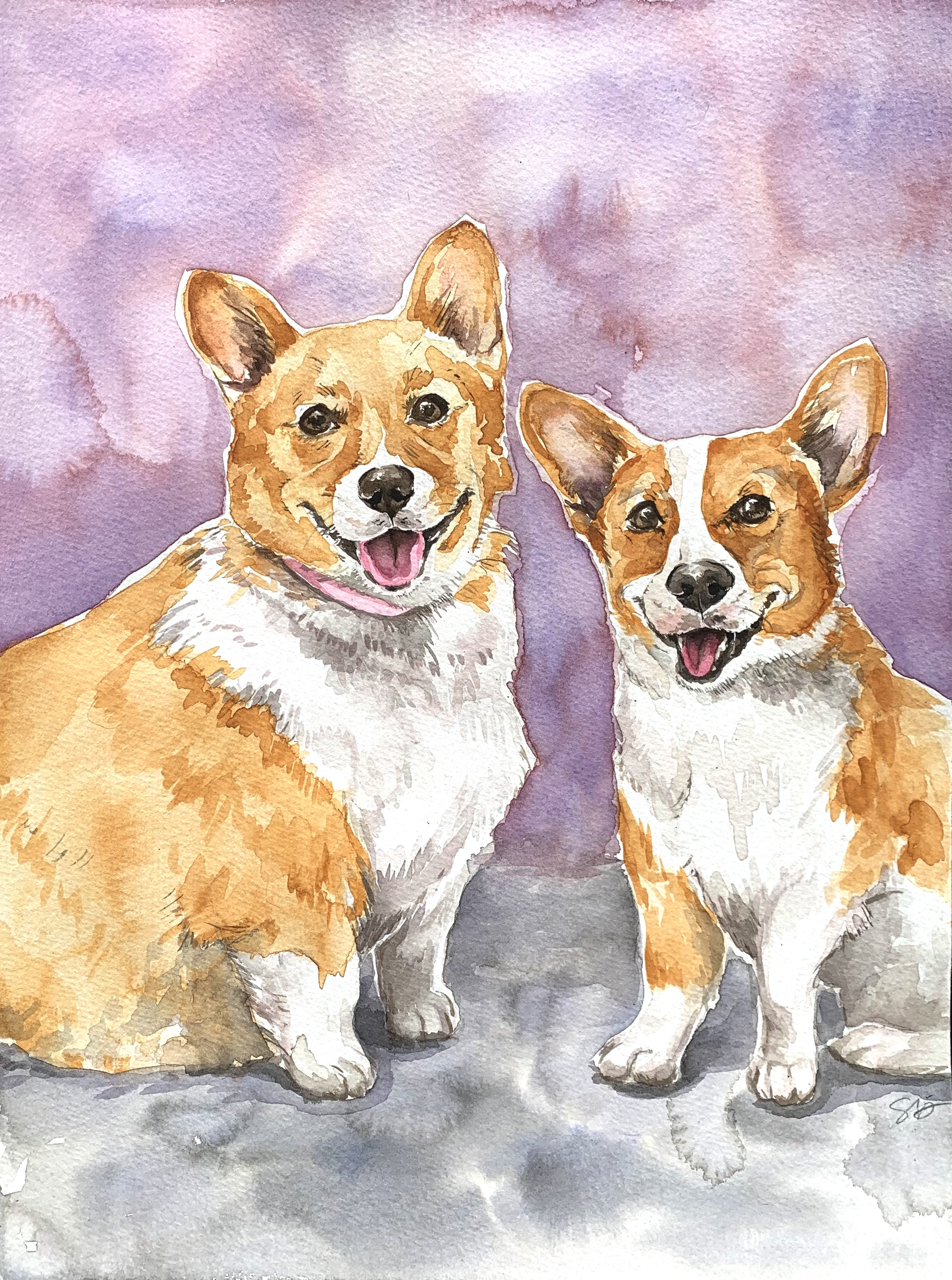 Meatball and Musubi, 16 x 12" (watercolor)
