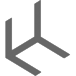 Helena Star Logo. Grey H with angled base.