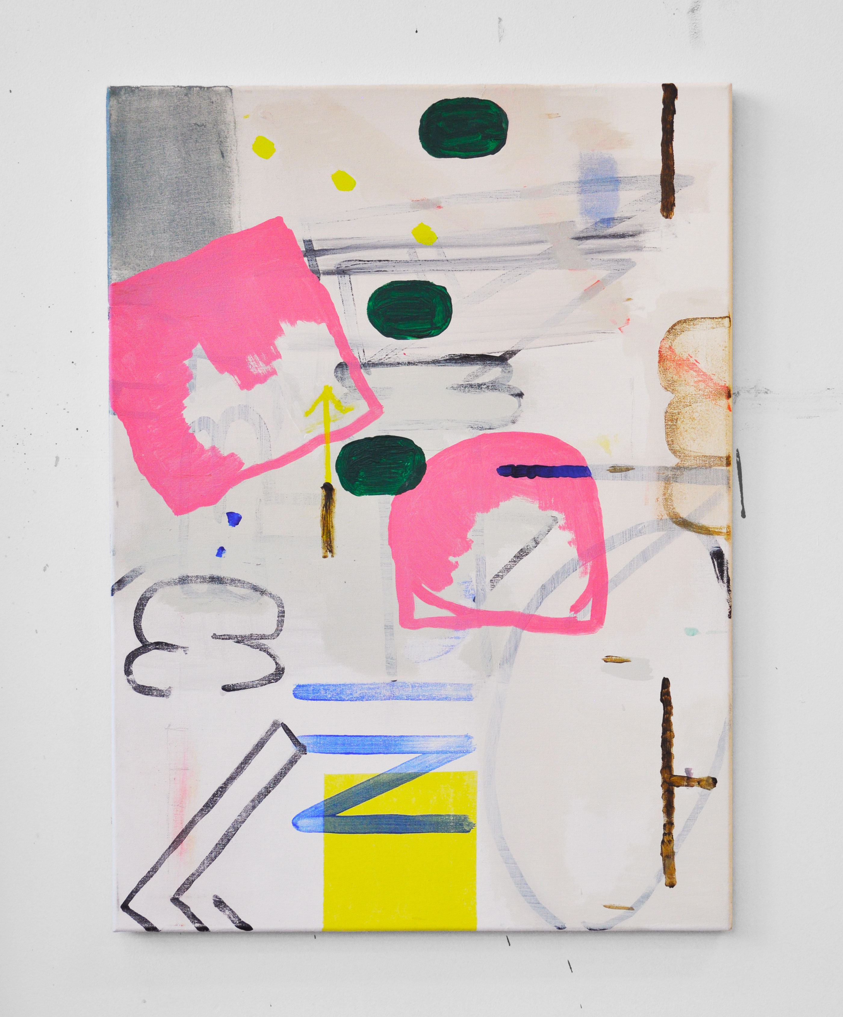 Block Party/ Acrylics on canvas/ 55x75