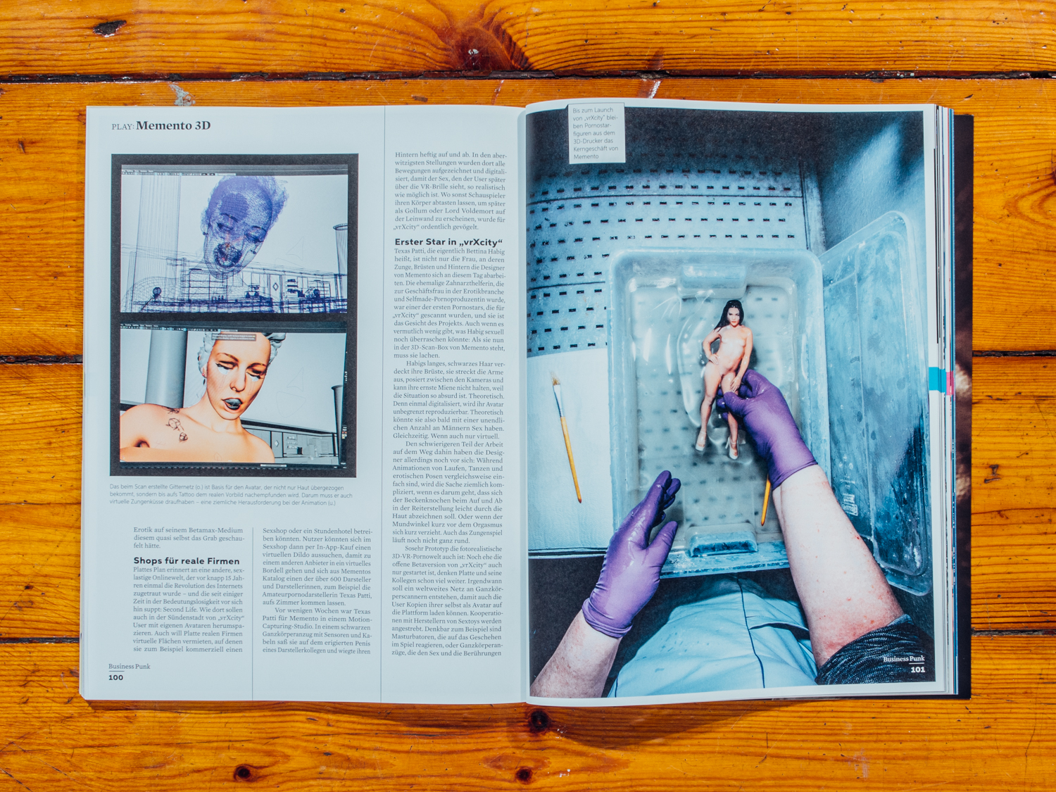 Business Punk / Memento 3D, Start Up f&uuml;r Virtuelle Pornografie / Januar 2018