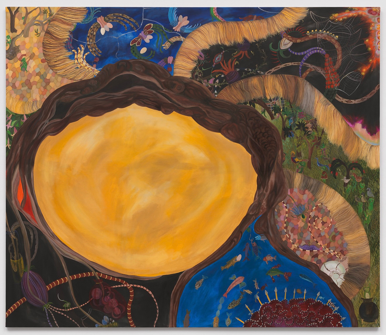 Trunk Show, acrylic on canvas, 167.6 x 195.6 cm, 2025, image courtesy of White Cube, photography by Theo Christelis